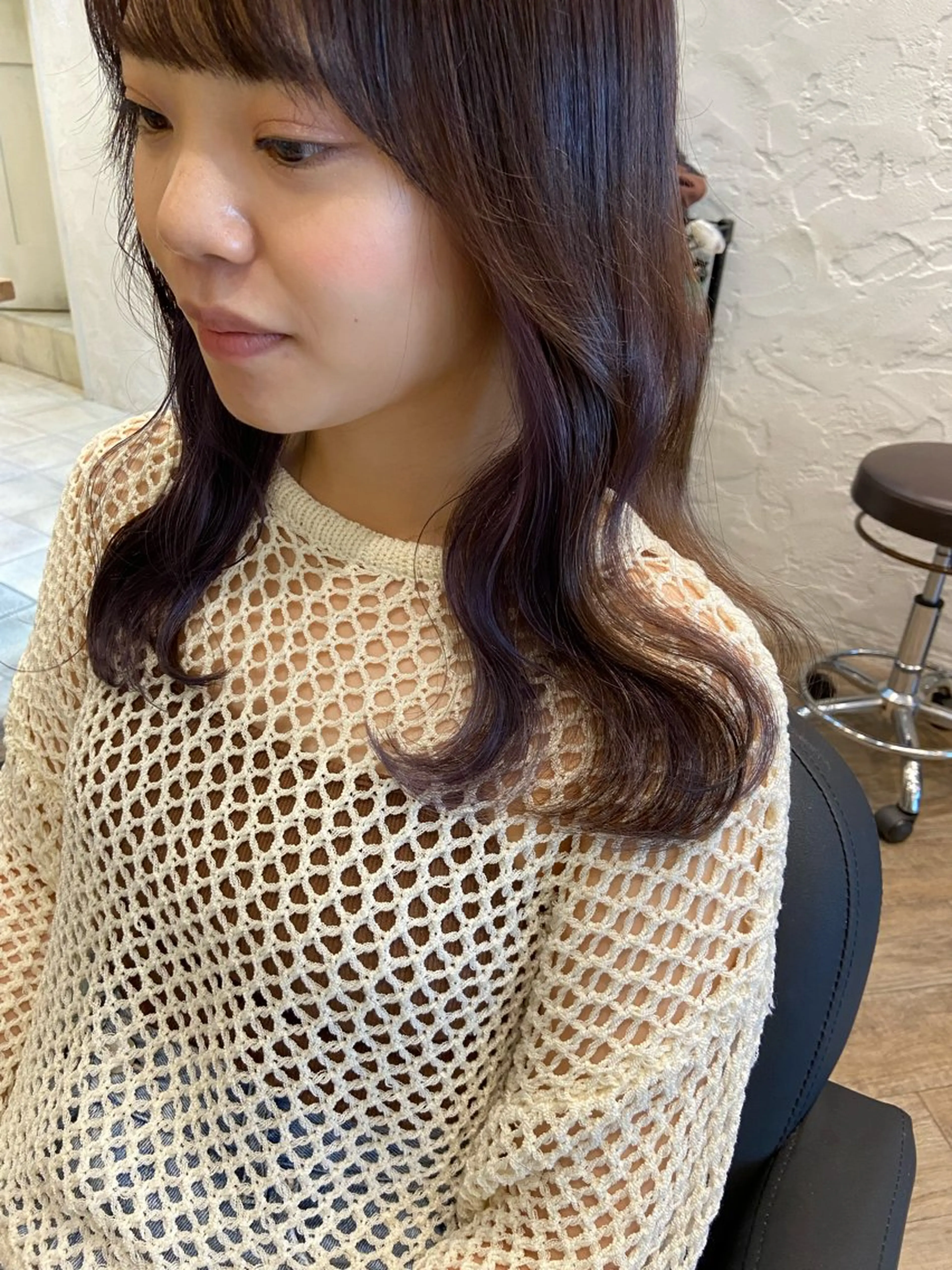 セミロング カラー ラベンダーカラー 🌟アレンジが似合う カラー🌟Rumiのヘアスタイル