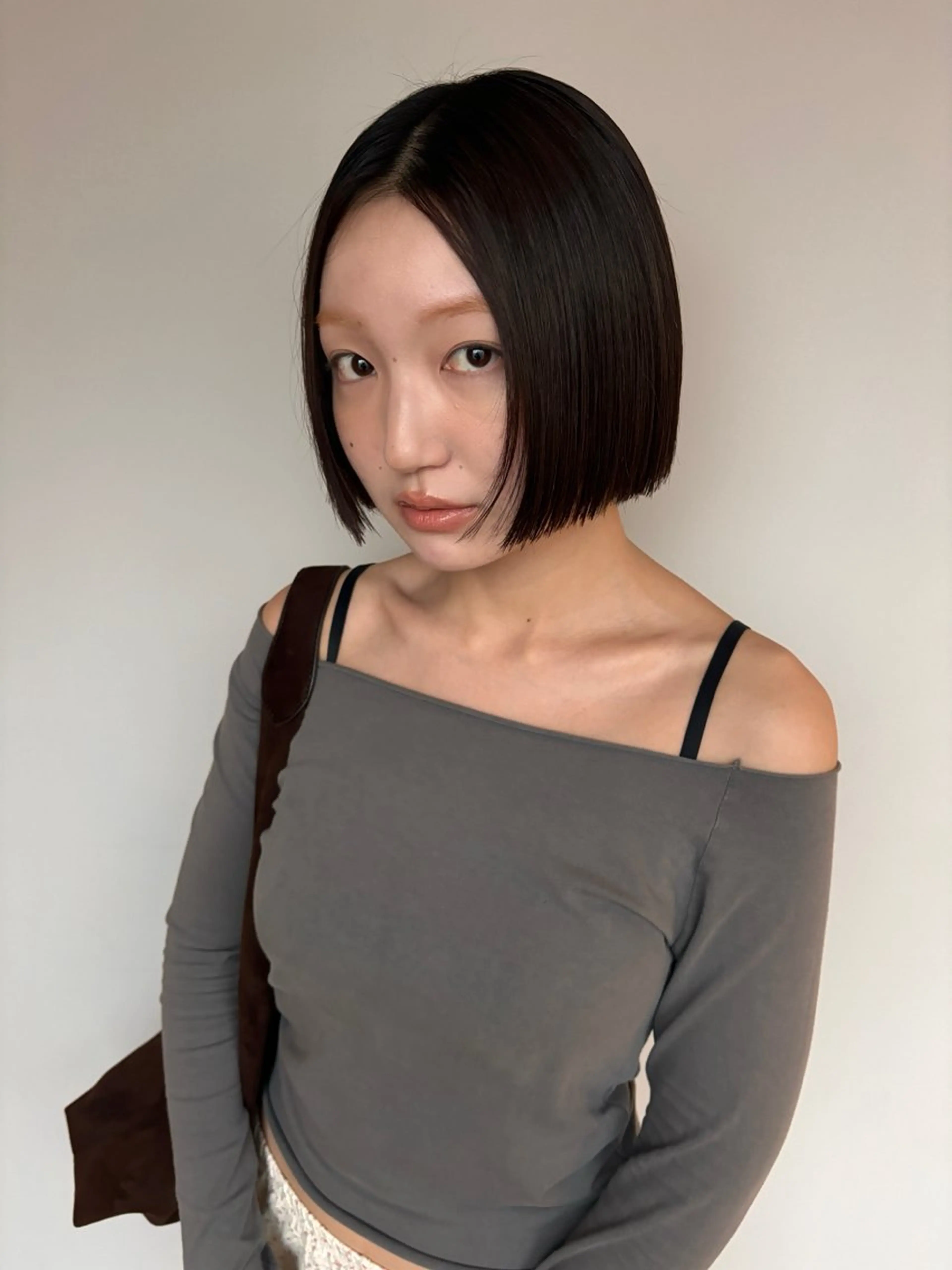 ショート カラー ブラウンカラー ボブ カット ヘアカラー トリートメント yuuna/ レイヤーカット🎀のヘアスタイル