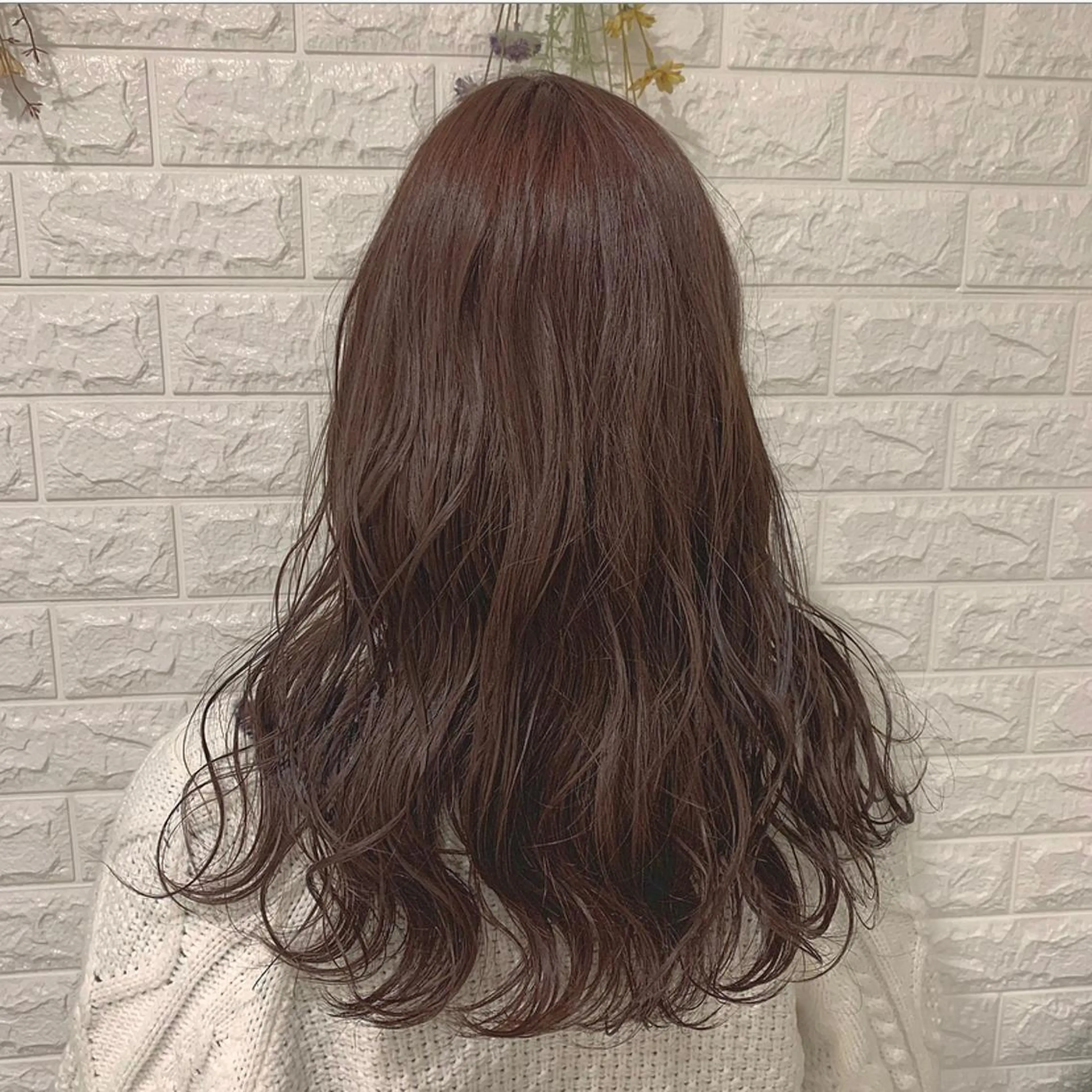 ロング カラー カット ヘアカラー トリートメント 韓国ヘアカラー/ 室岡　咲希のヘアスタイル