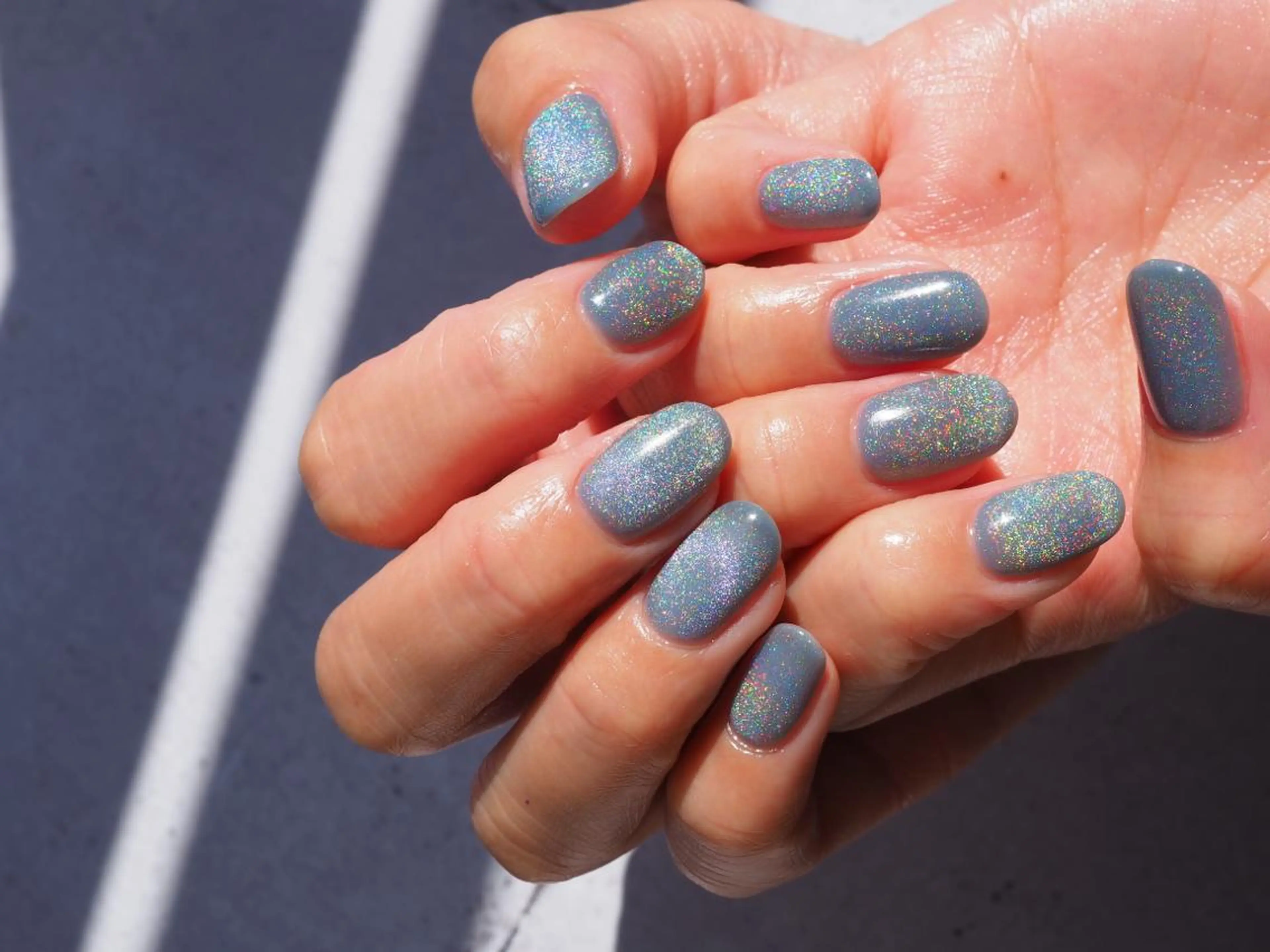 ネイル マグネットネイル ワンカラーネイル ハンドネイル Glück...所属・kohashi miwaのネイルデザイン