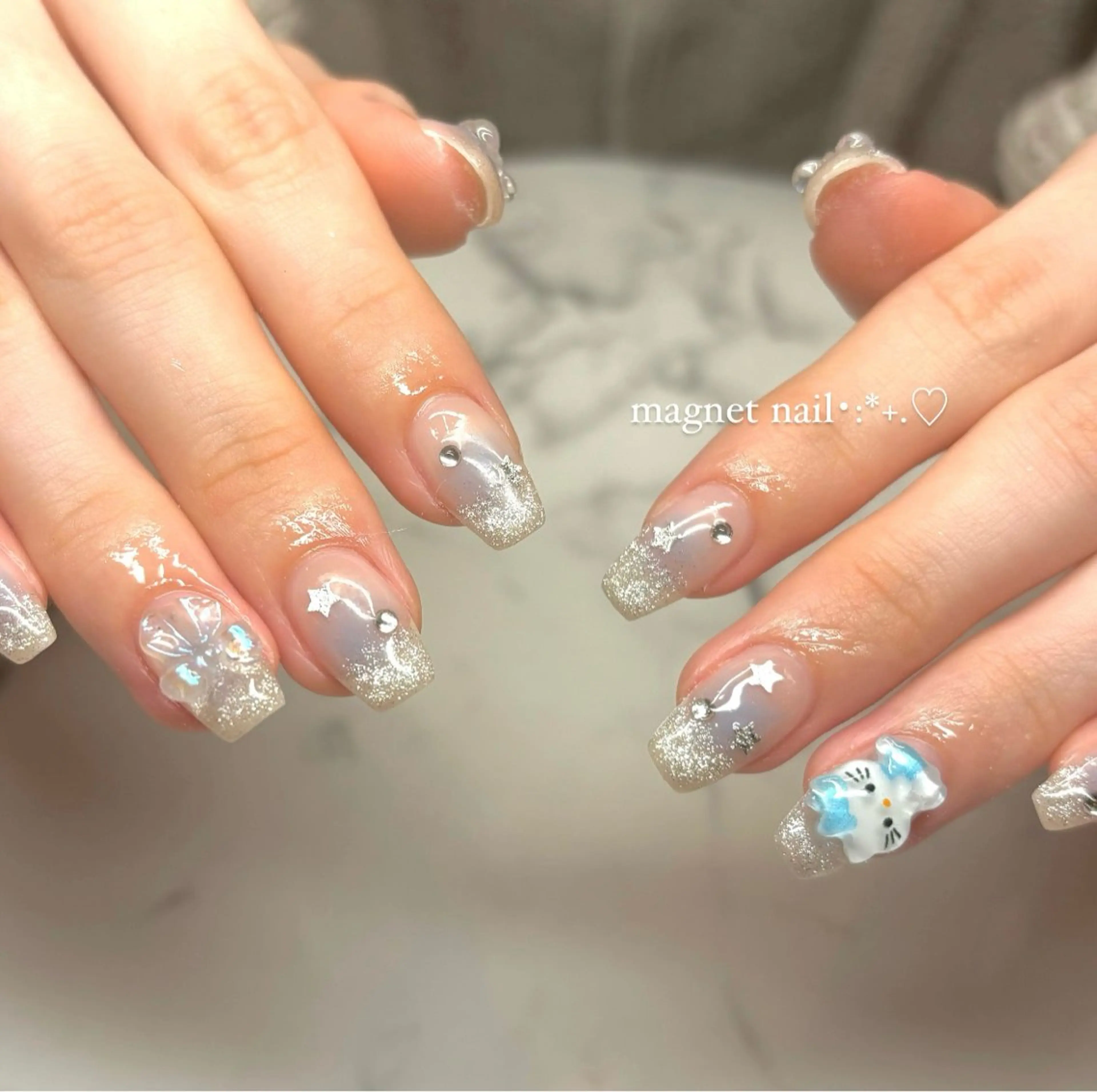 ネイル ハンドネイル 𝒾𝓀𝑜𝒾 *:.｡.☆のマツエク・マツパデザイン