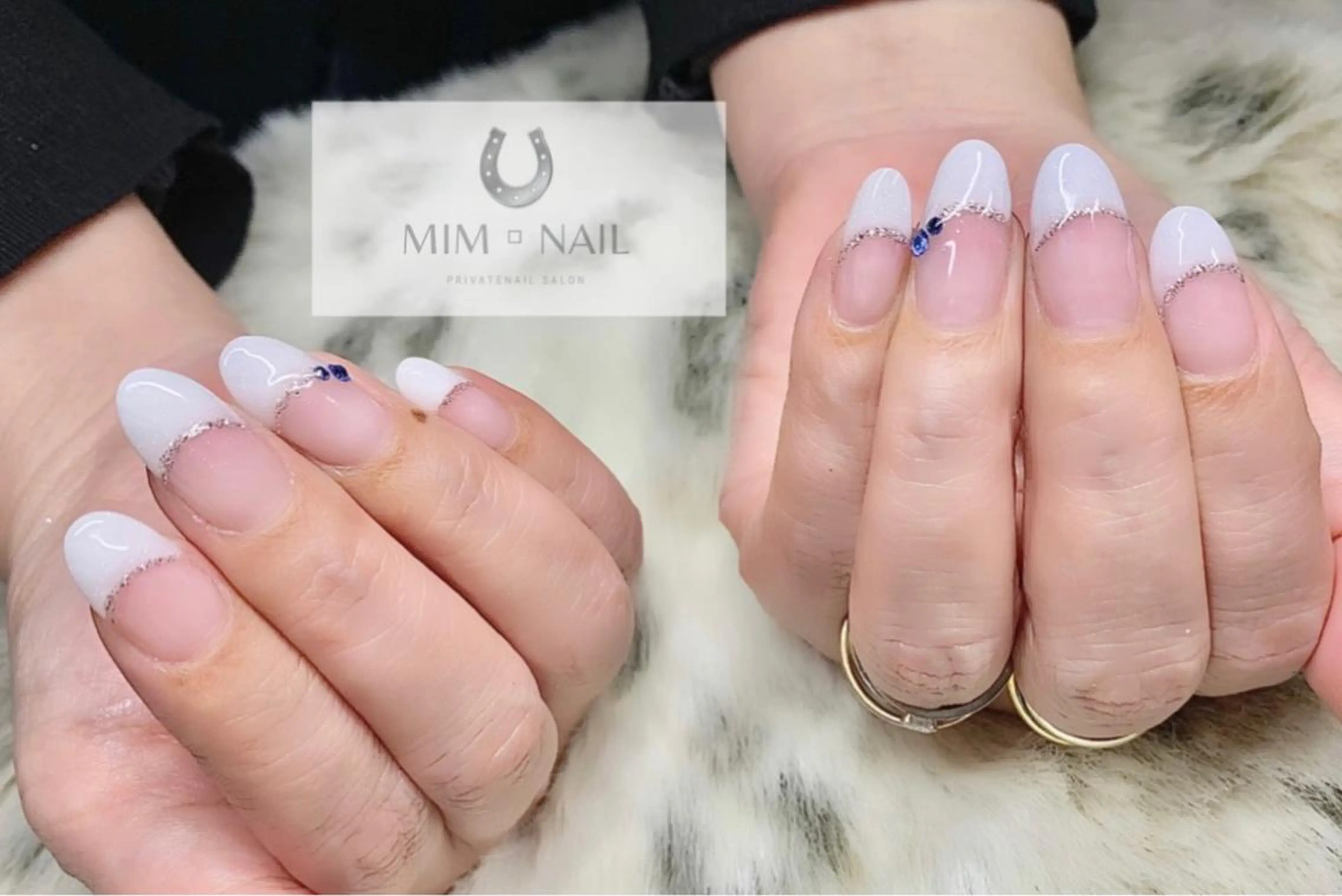 ネイル 長さ出し フレンチネイル 斜めフレンチ スカルプネイル *･*MIMnail *･゜ﾟ･*:･*のネイルデザイン