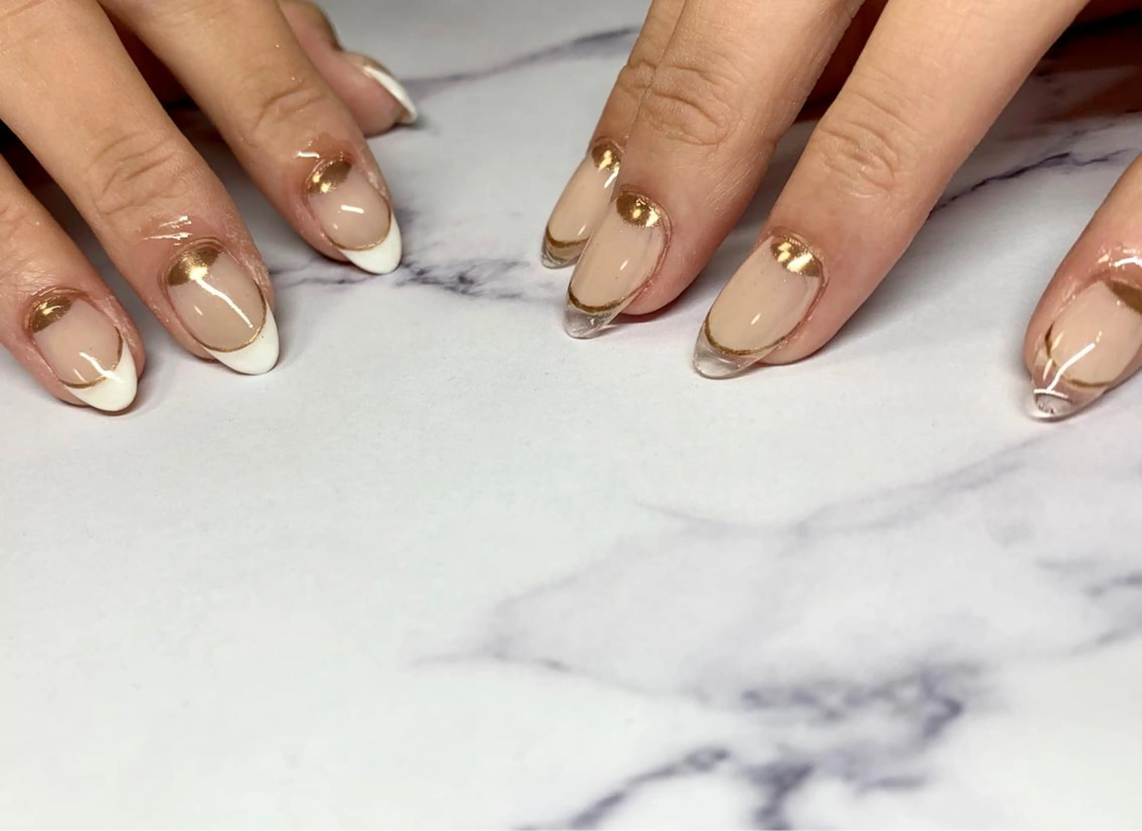 ネイル クリアネイル フレンチネイル Nailsalon E's cafeのネイルデザイン