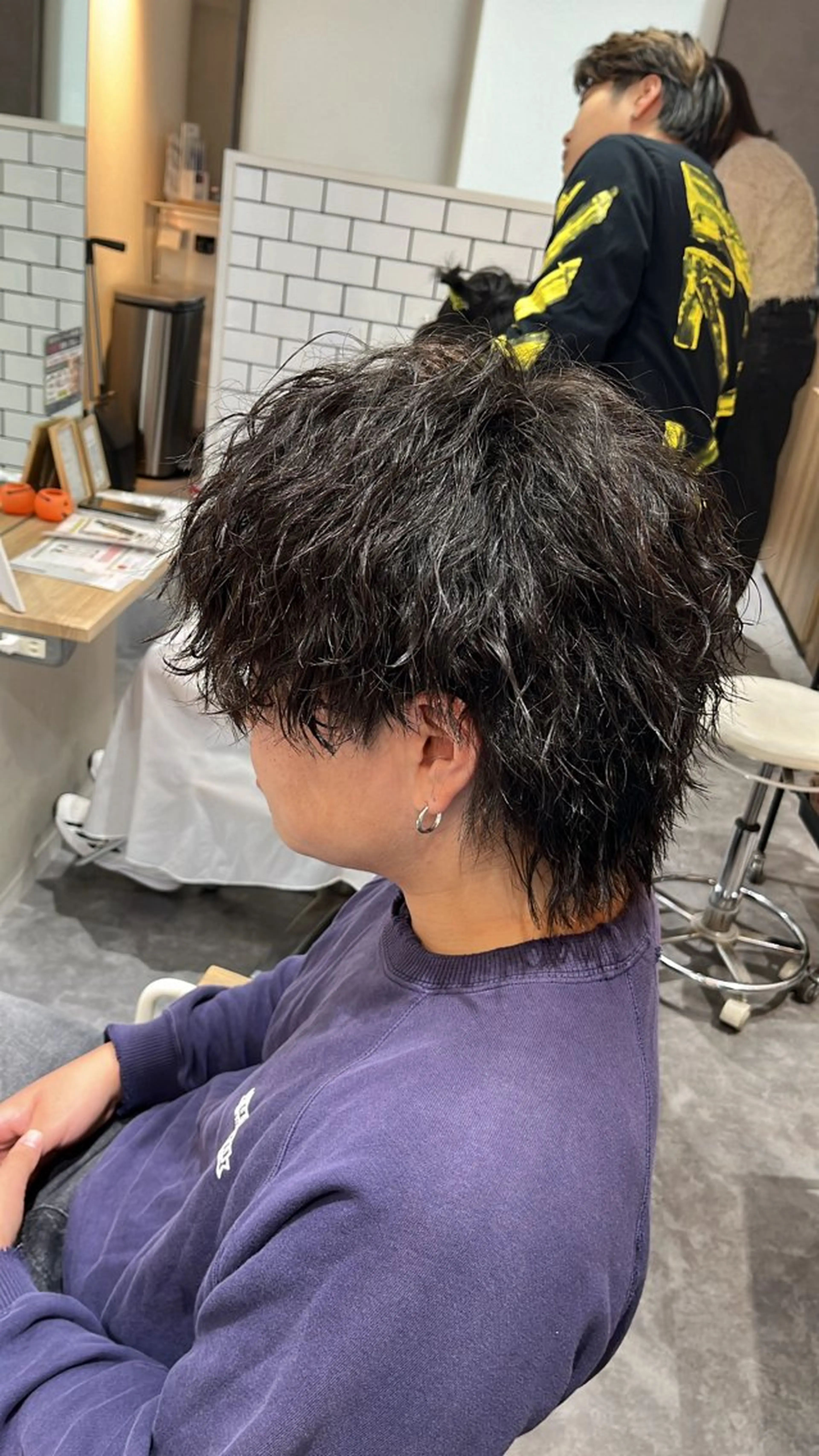 パーマ メンズ メンズパーマ 波巻きパーマ カット パーマ メンズ特化美容師 /泉壱恵のヘアスタイル