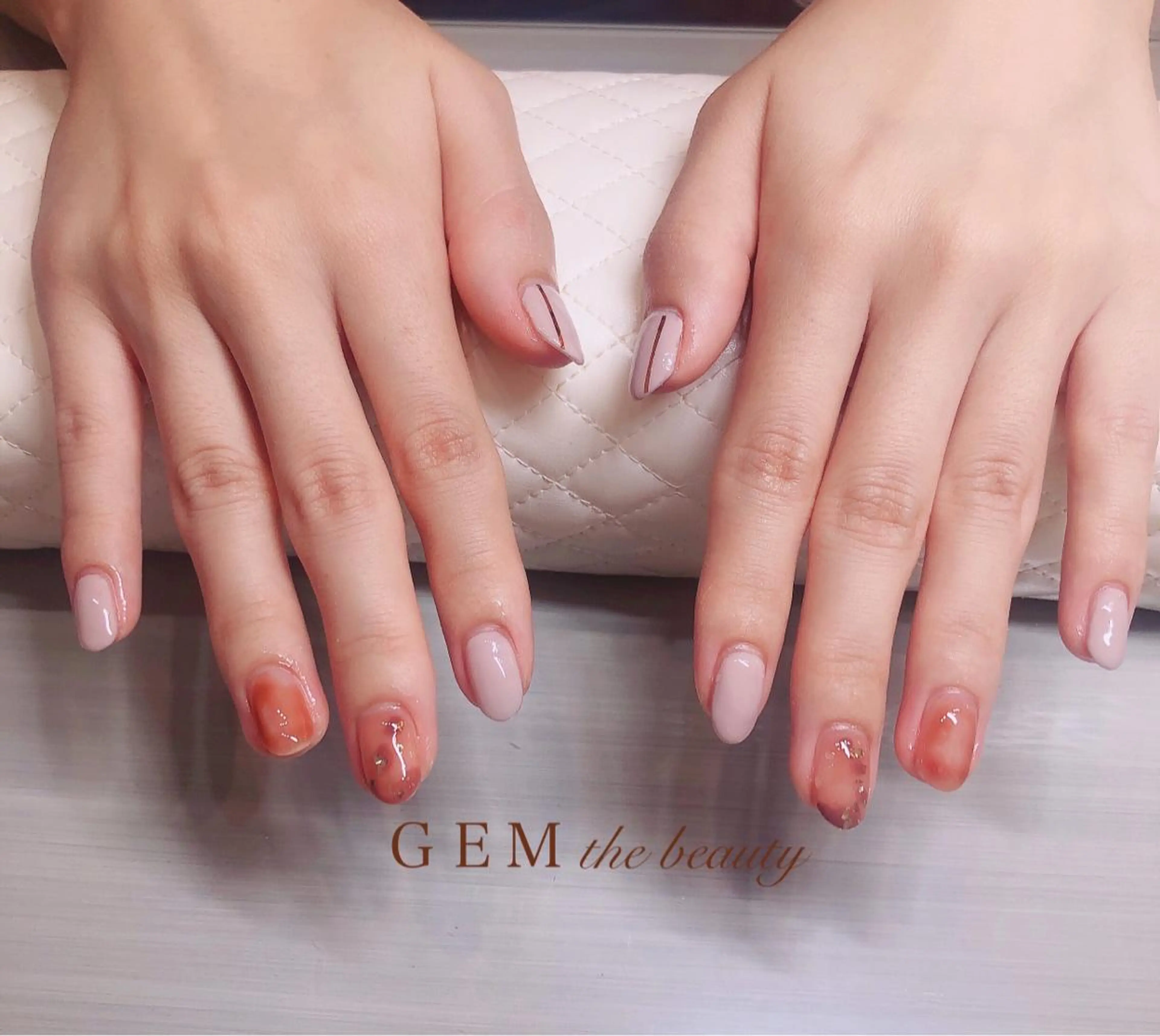ネイル ジェルネイル シンプルネイル GEM  the beautyのマツエク・マツパデザイン