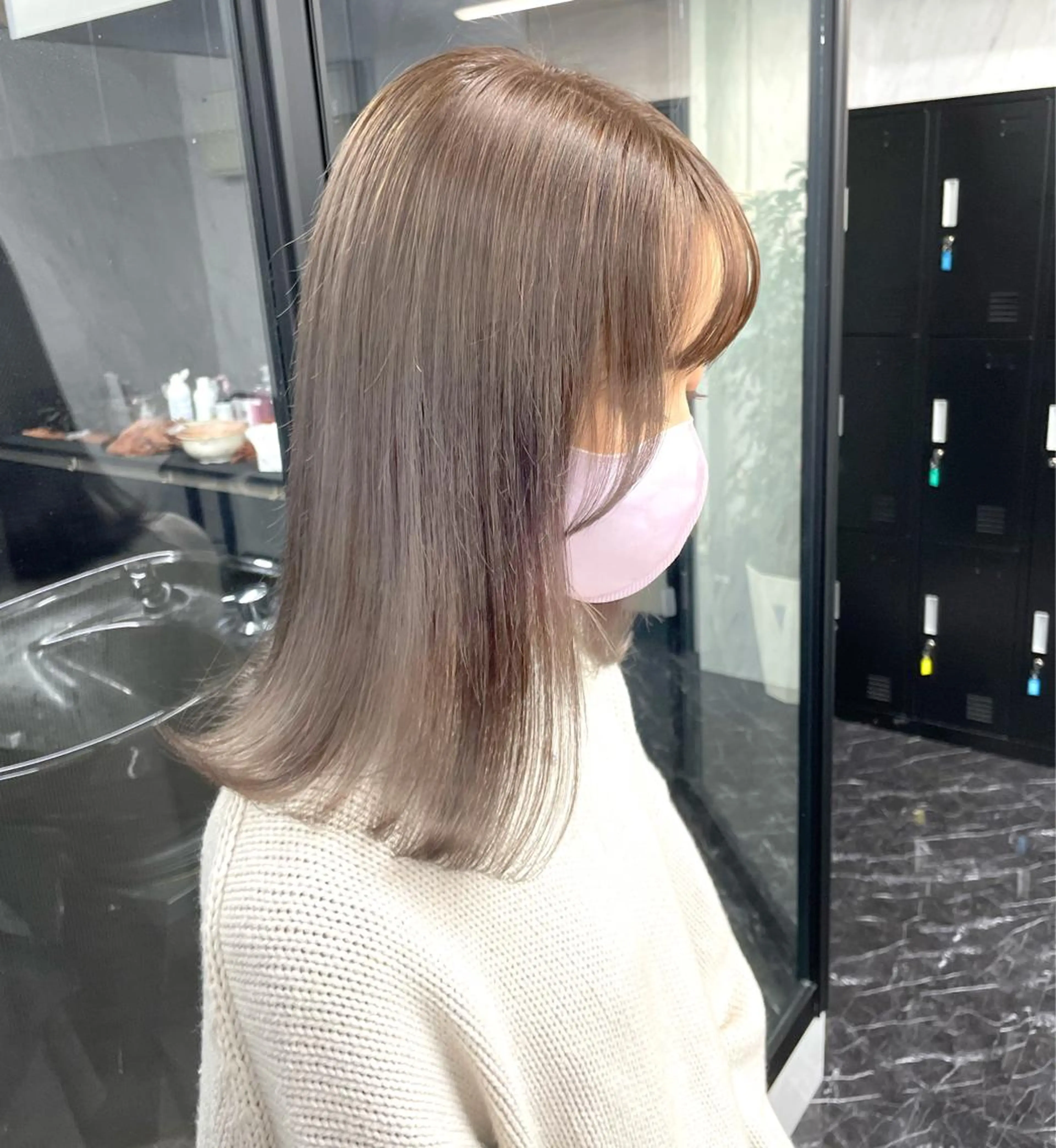 セミロング ヘアカラー トリートメント Wehlen所属・透明感カラー🌟 keisukeのヘアスタイル