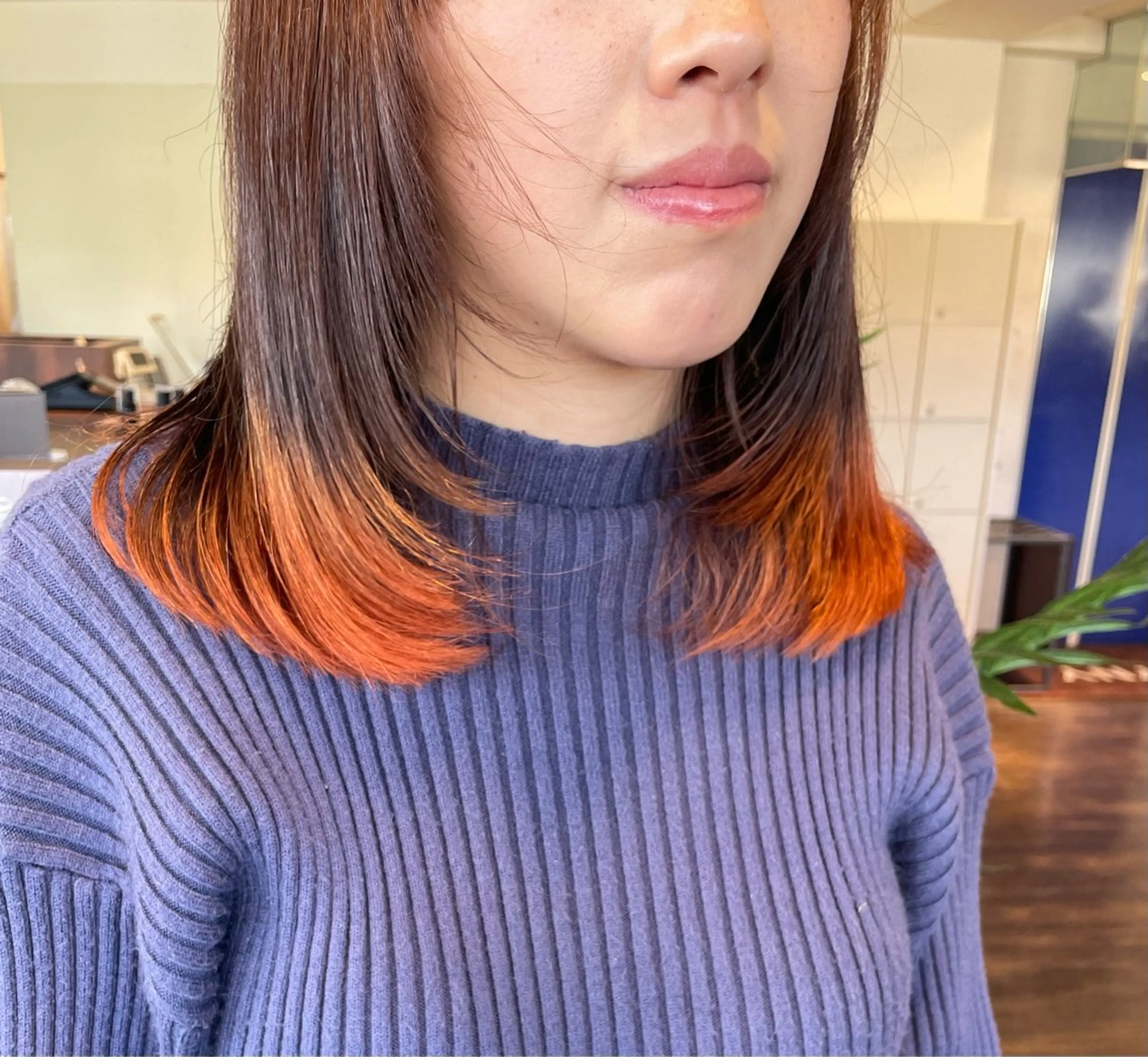 ロング カラー 顔まわりレイヤー レイヤーカット カット ヘアカラー 佐藤 綾郁のヘアスタイル