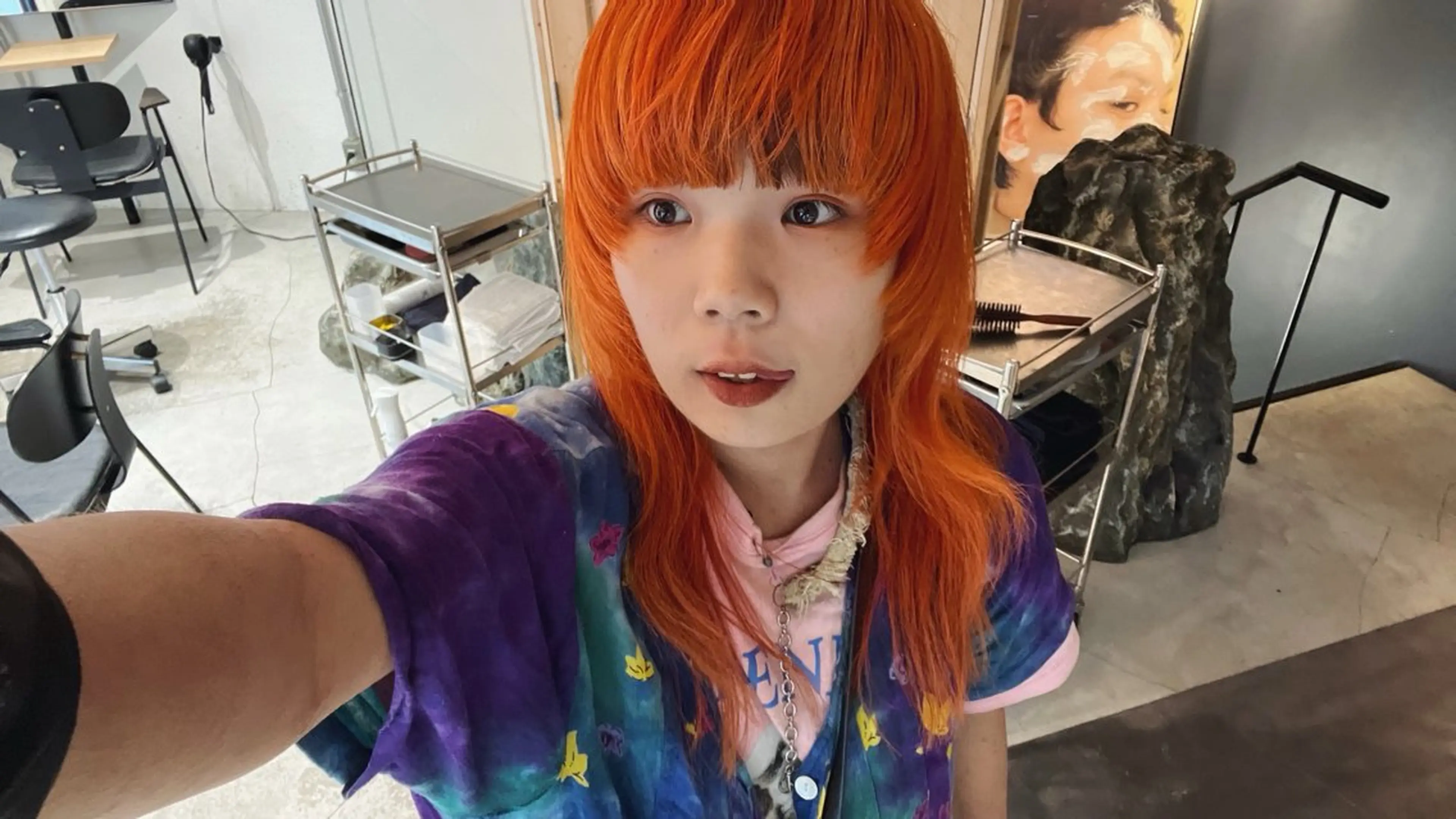 ロング カラー デザインカラー 原宿/キシタのヘアスタイル