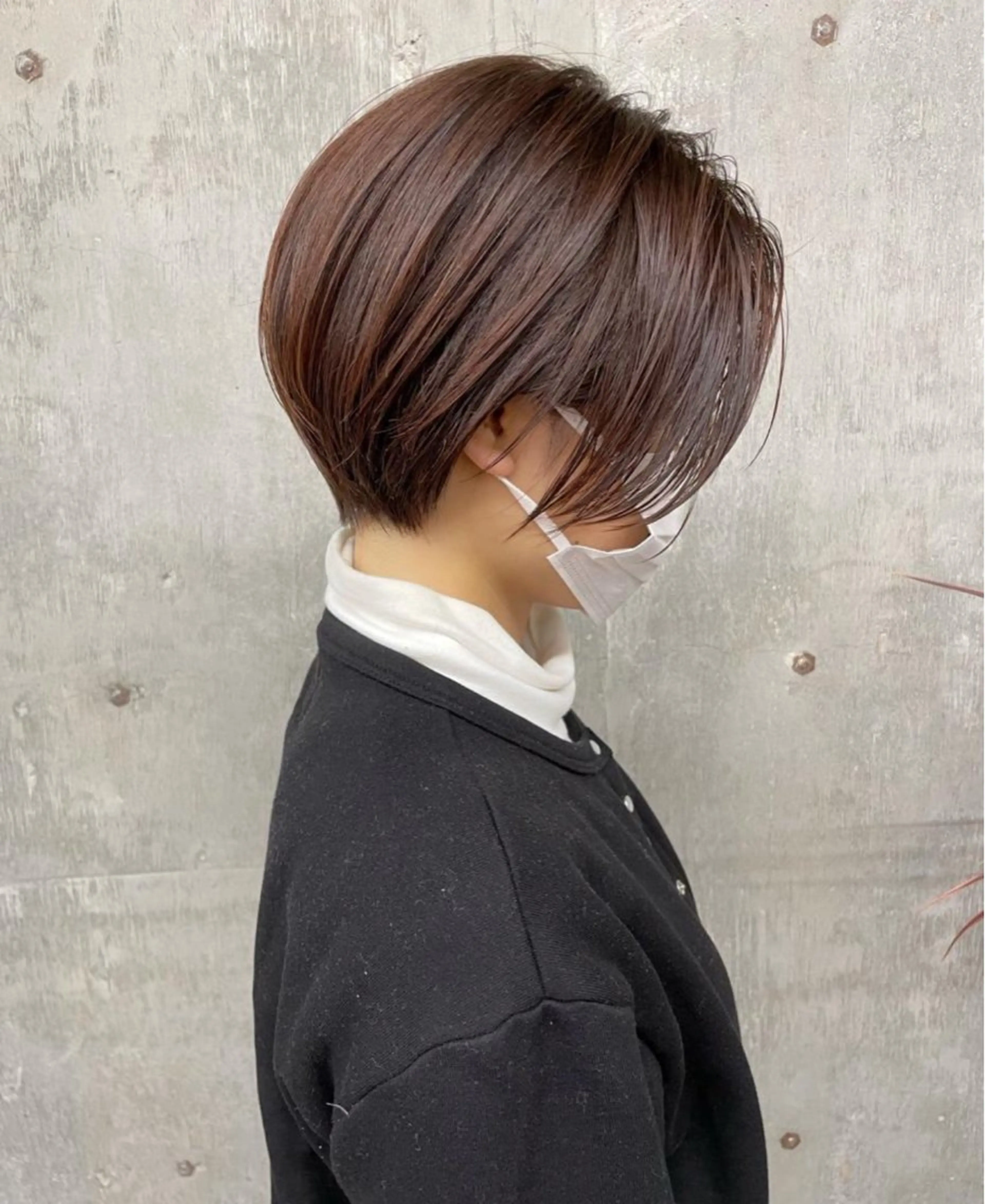ショート カラー 日韓レイヤー🇰🇷 艶カラー/ナカネのヘアスタイル