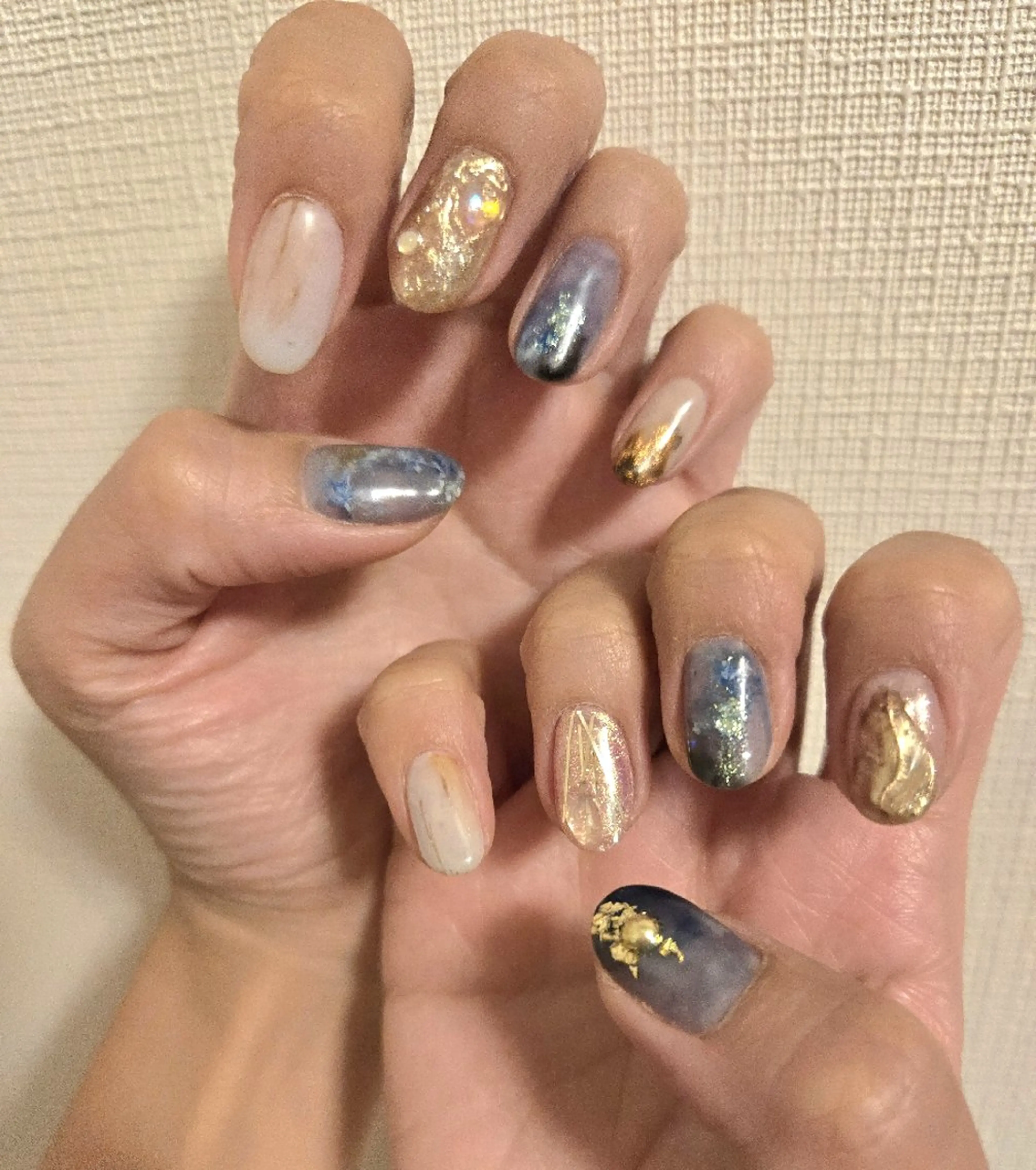 ネイル チークネイル フレンチネイル ジェルネイル ガーリー ハート 河野ちえ (雑誌掲載サロン)のネイルデザイン