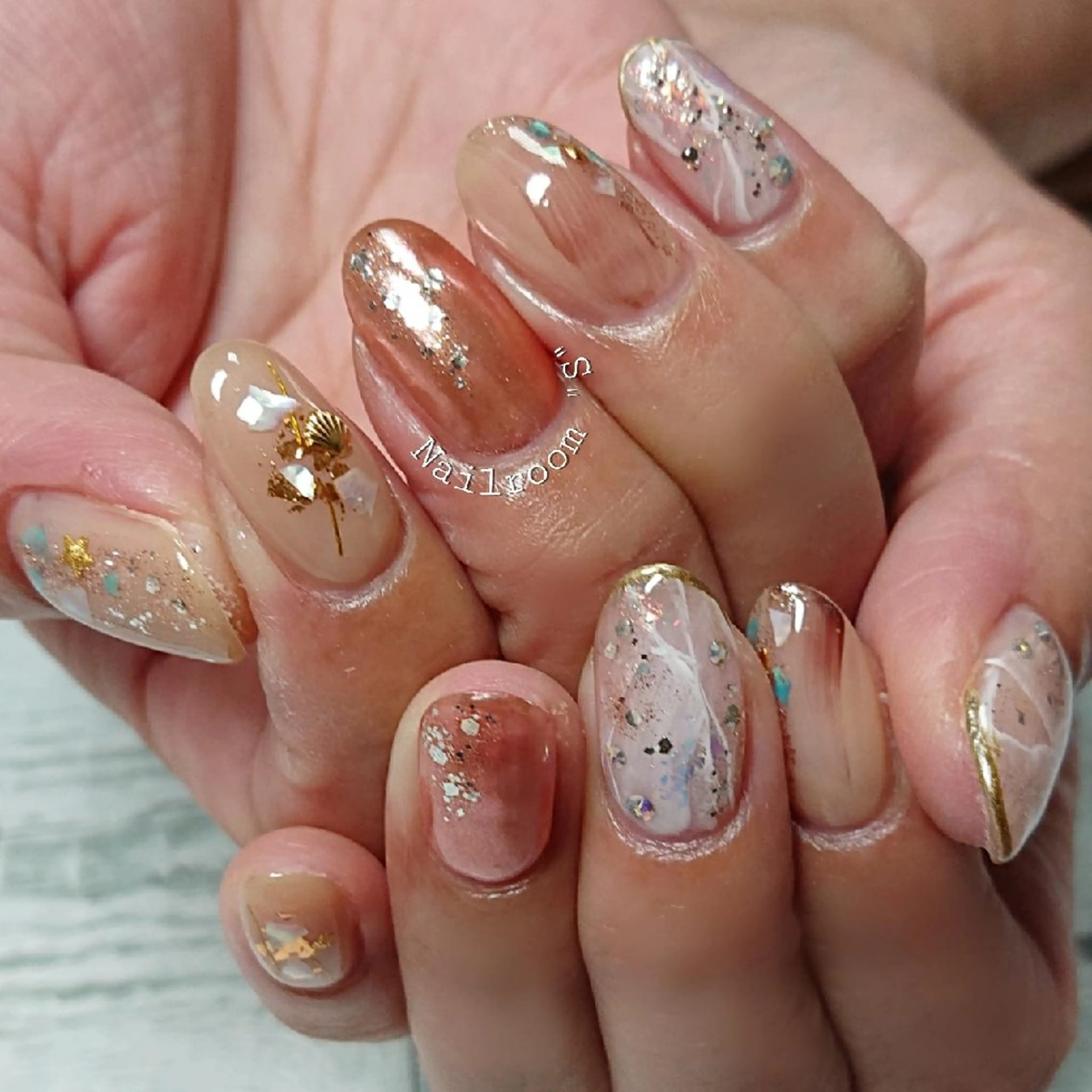 ネイル 夏ネイル ハンドネイル ハンドケア Nail room  "S"  SAKAIのネイルデザイン