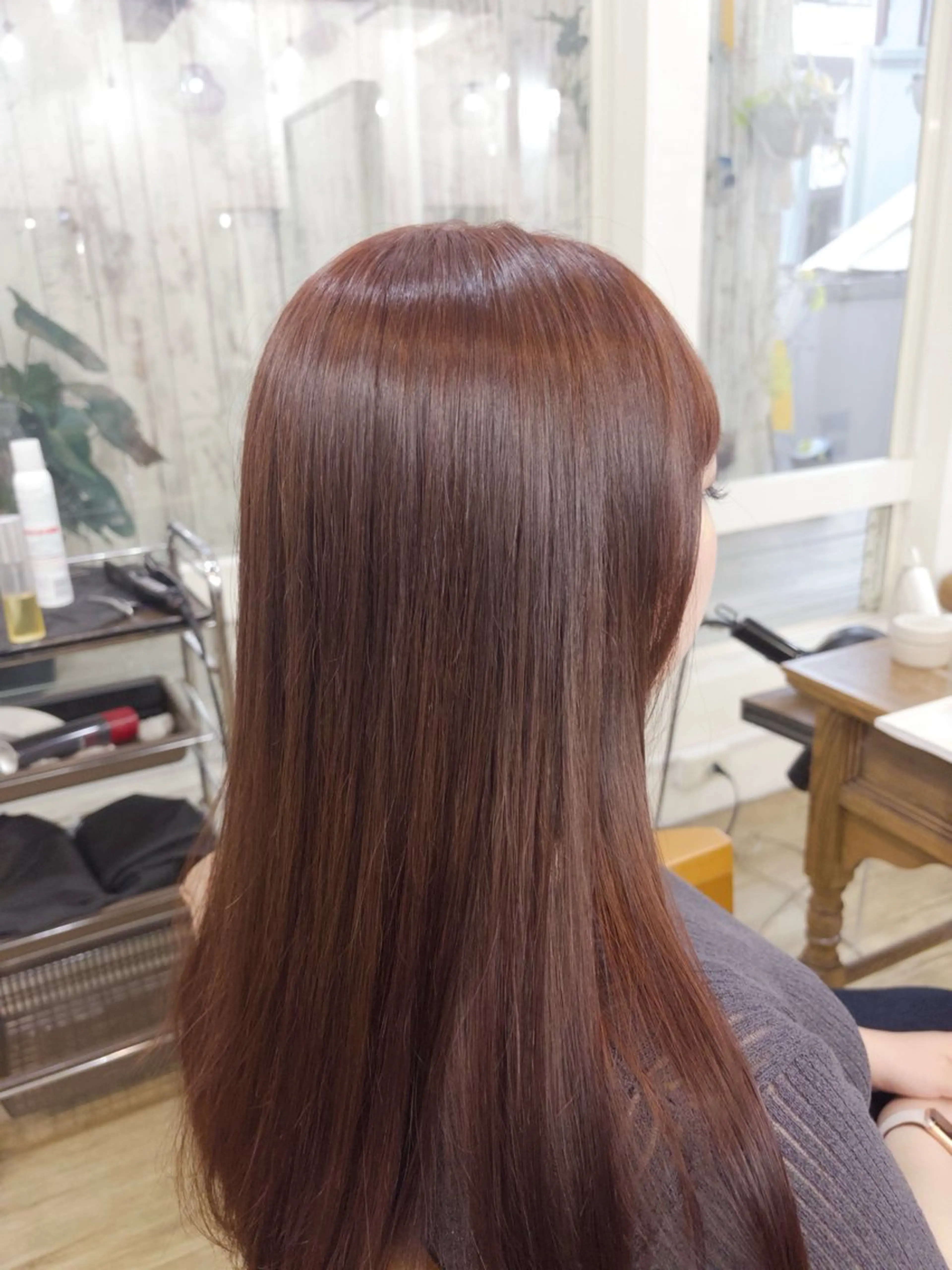ロング カラー ヘアカラー 縮毛矯正 SHO 👻原宿 /艶カラーのヘアスタイル