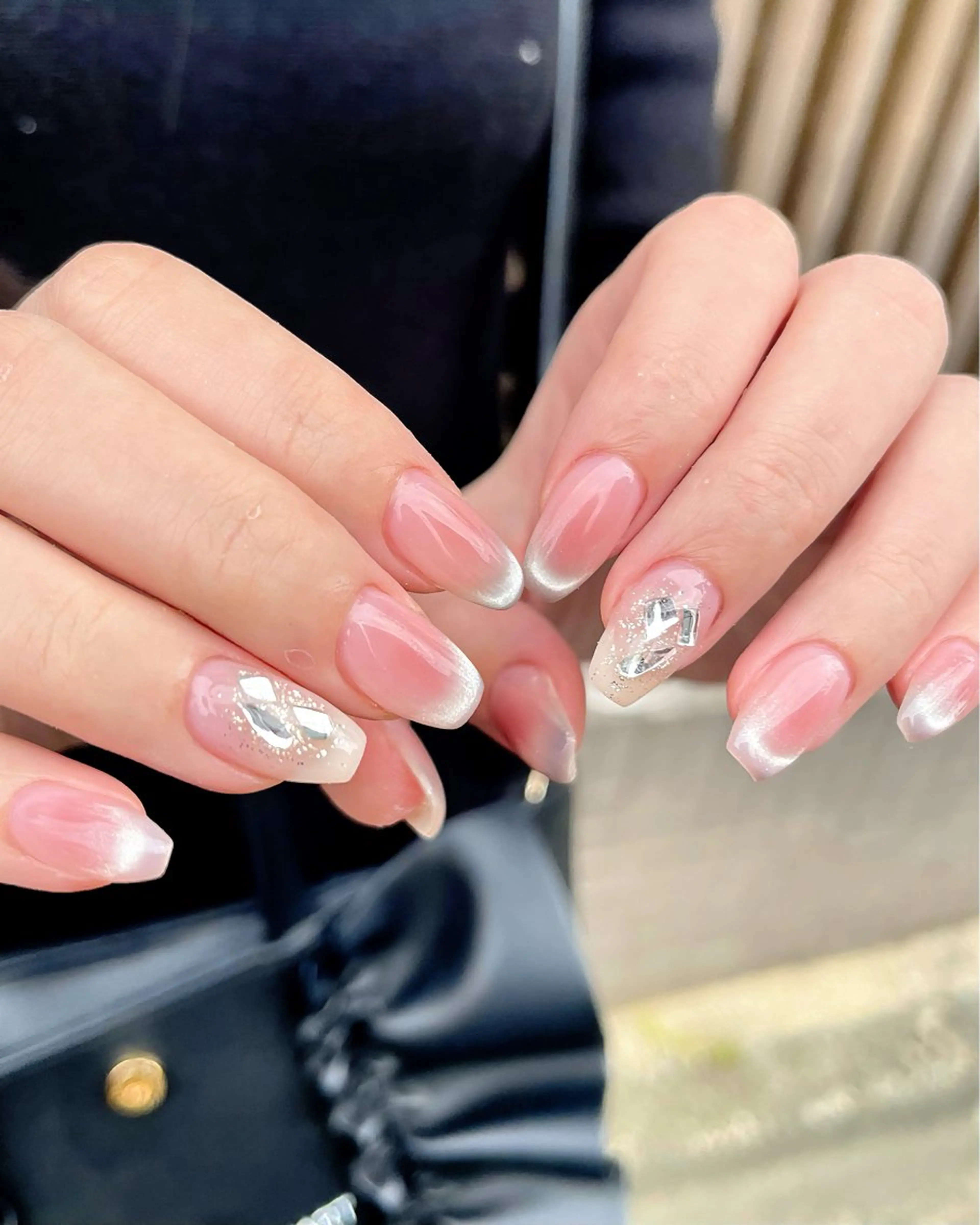 ネイル チークネイル フラッシュネイル マグネットネイル ワンカラーネイル ワンホンネイル ハンドネイル 🫧OPELIA NAIL渋谷🫧のネイルデザイン