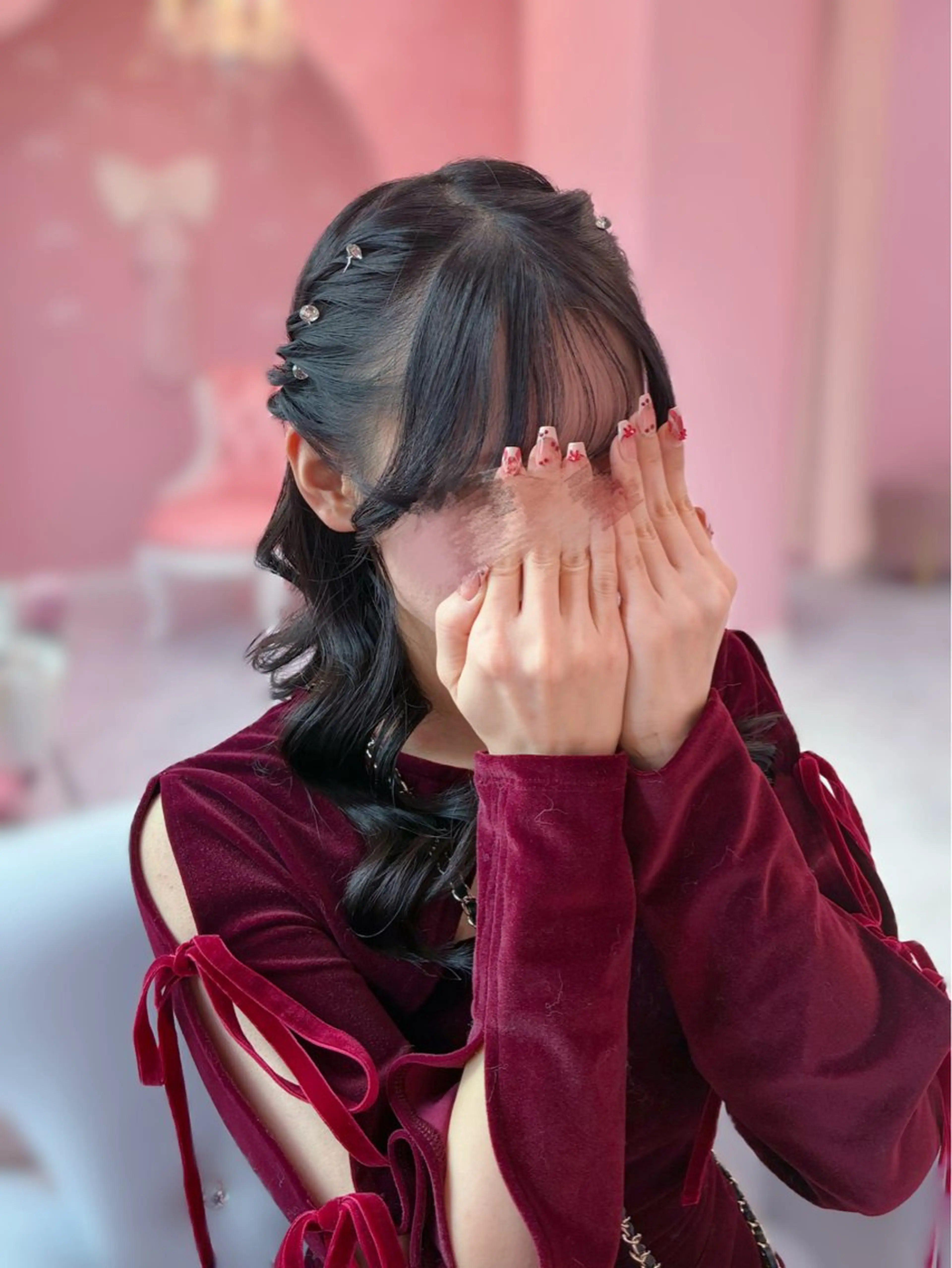 セミロング ヘアアレンジ ヘアセット Set Salon Mémoire by miuprierre所属・推し活🪄🩷 川上 佳奈のヘアスタイル