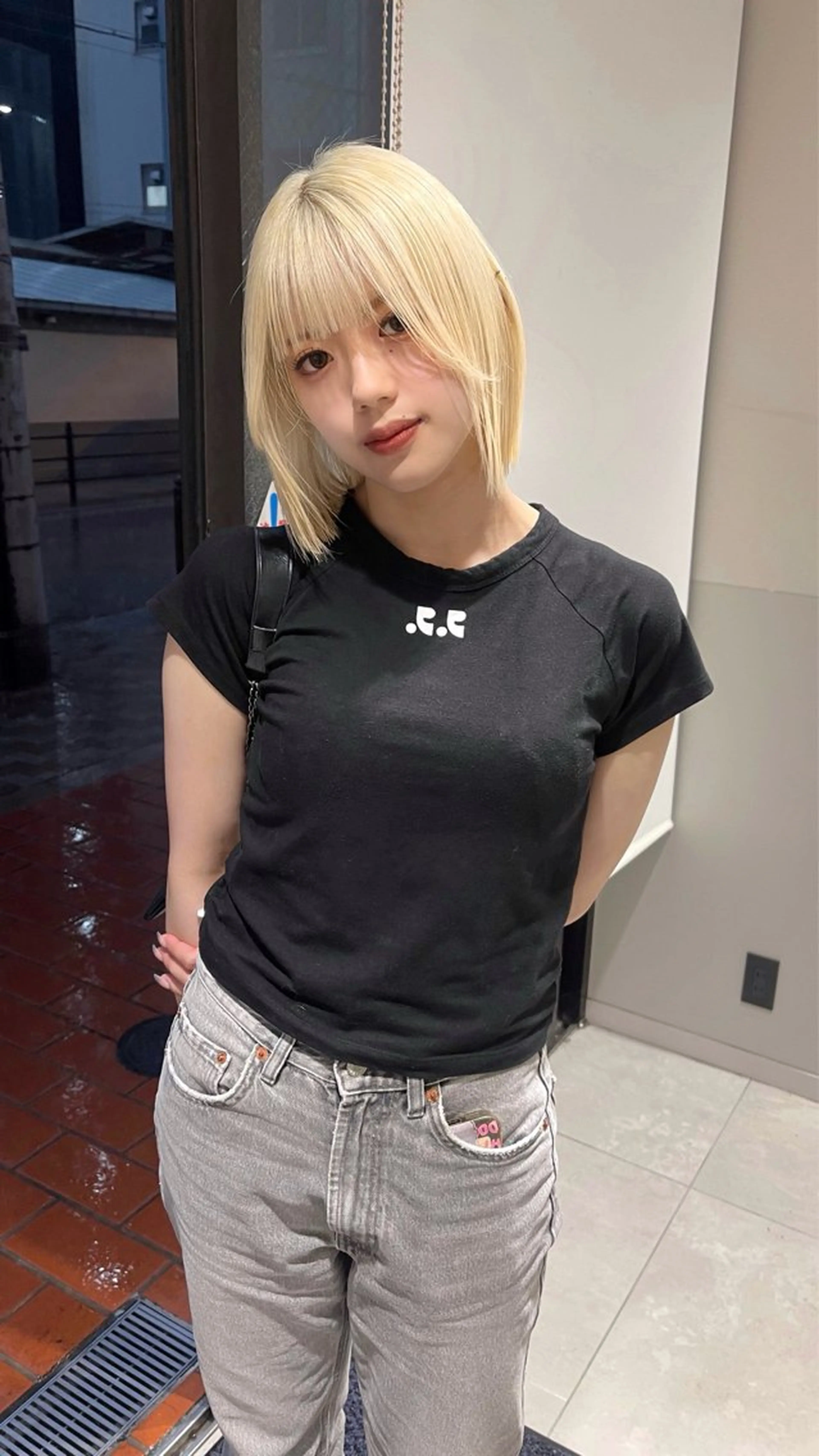 ショート ヘアカラー 福山 晴香のヘアスタイル