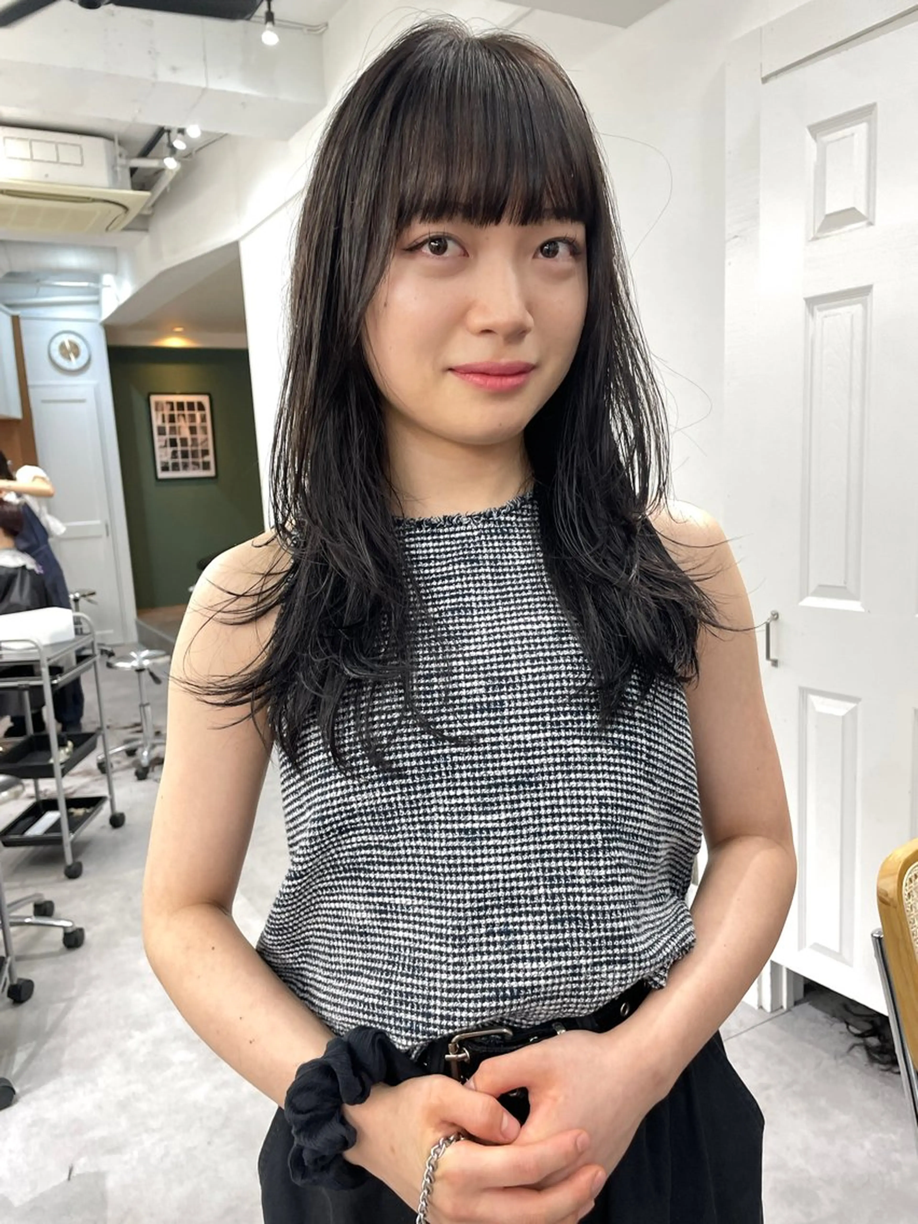 ミディアム カラー レイヤーカット カット ヘアカラー トリートメント レイヤー／似合わせ TAKUYAのヘアスタイル