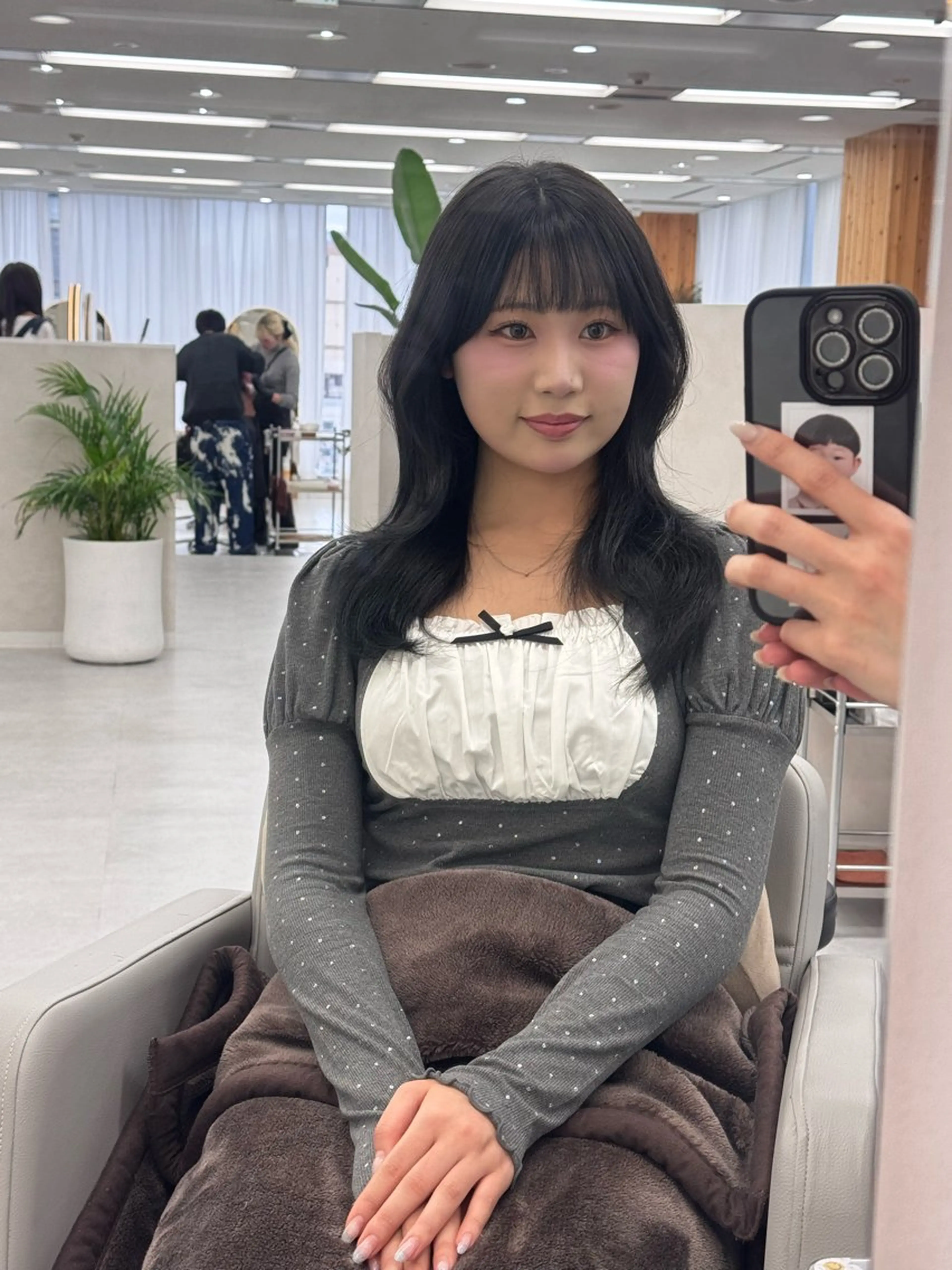 ミディアム 韓国風ヘア 韓国ヘア特化🇰🇷 心斎橋【ユリカ】のヘアスタイル