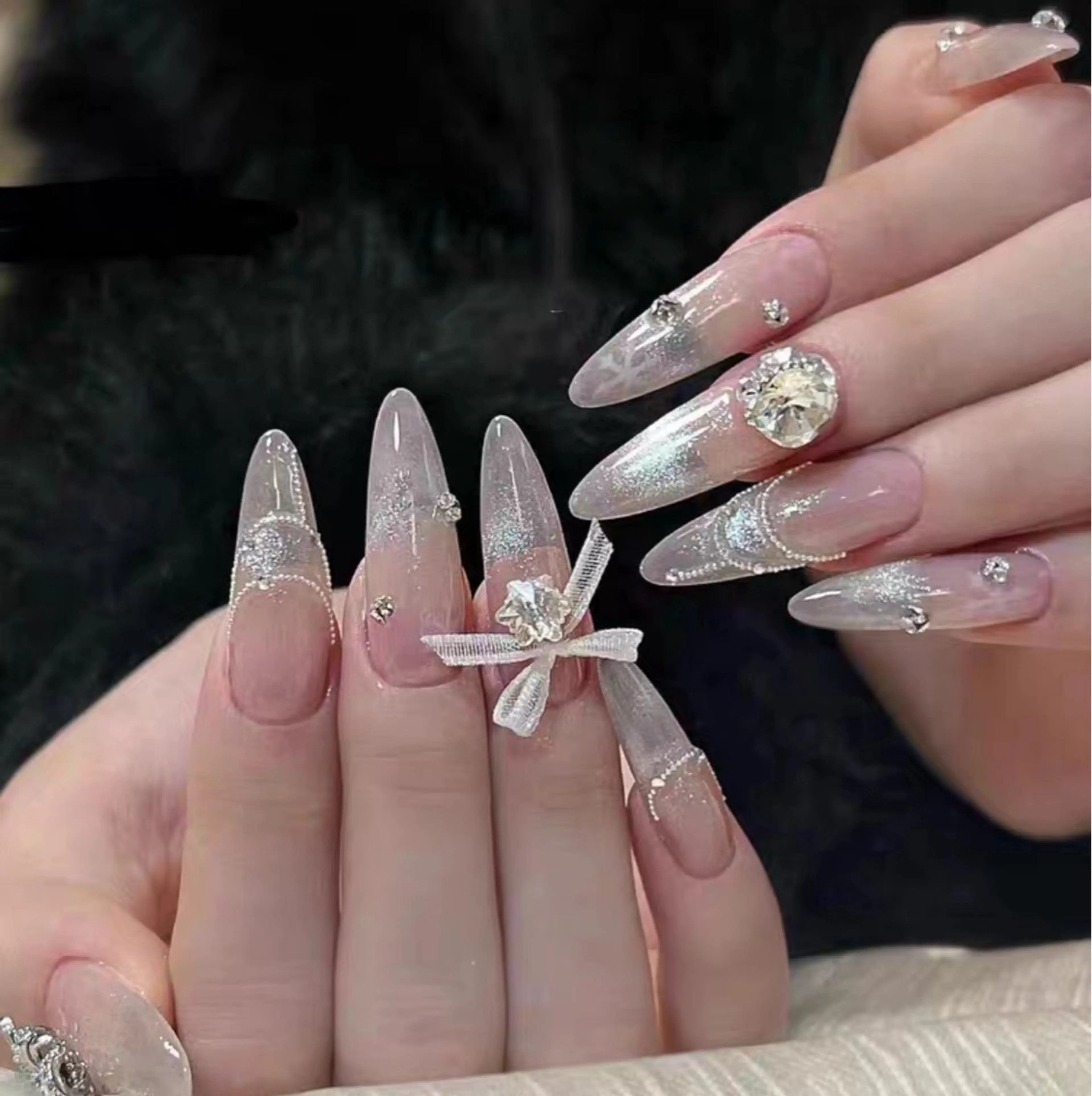 ネイル スカルプネイル candy nail 韓国風ワンホンネイルのネイルデザイン