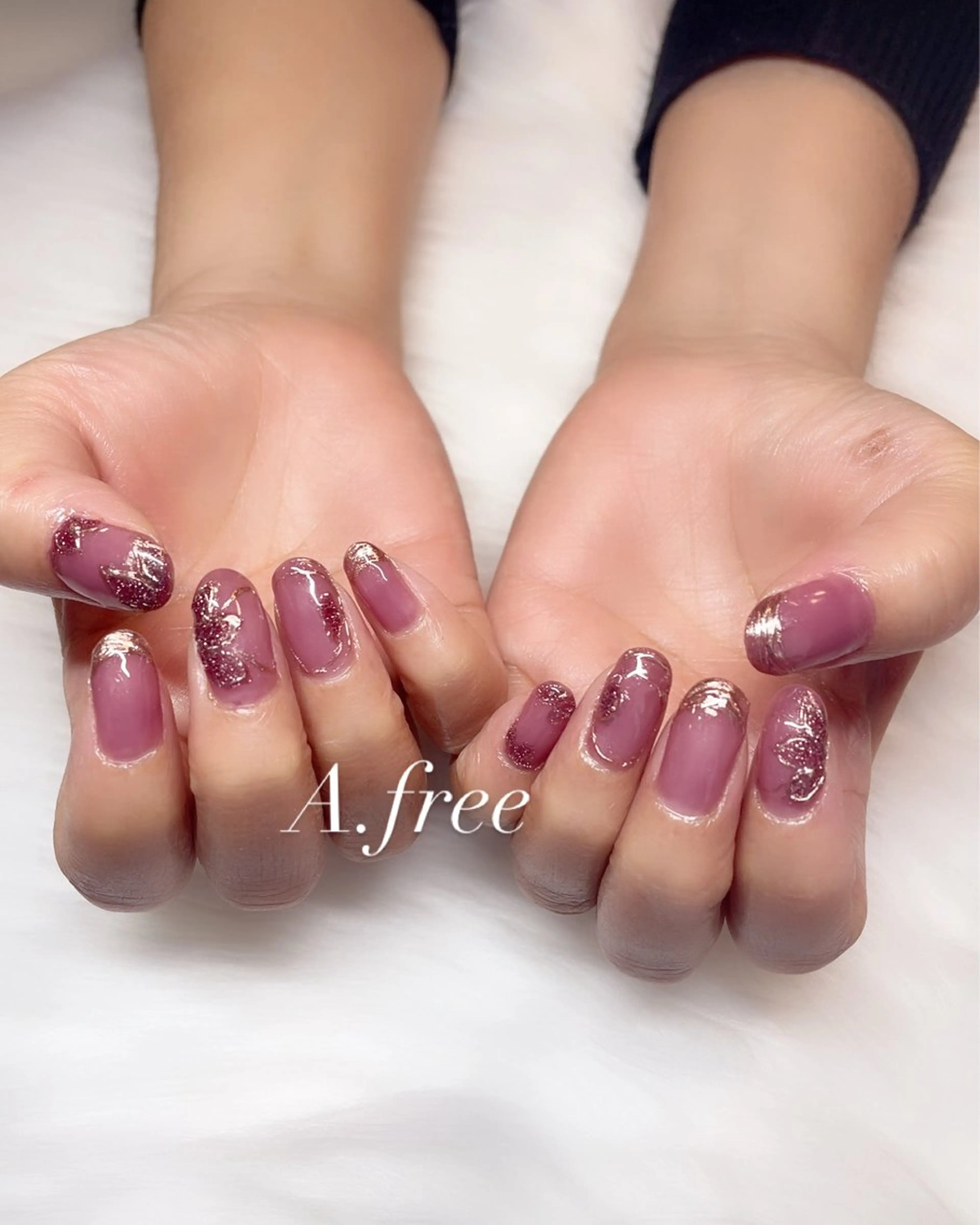 ネイル ハンドネイル A.free✧*｡ アレルギー対応✧*｡のネイルデザイン
