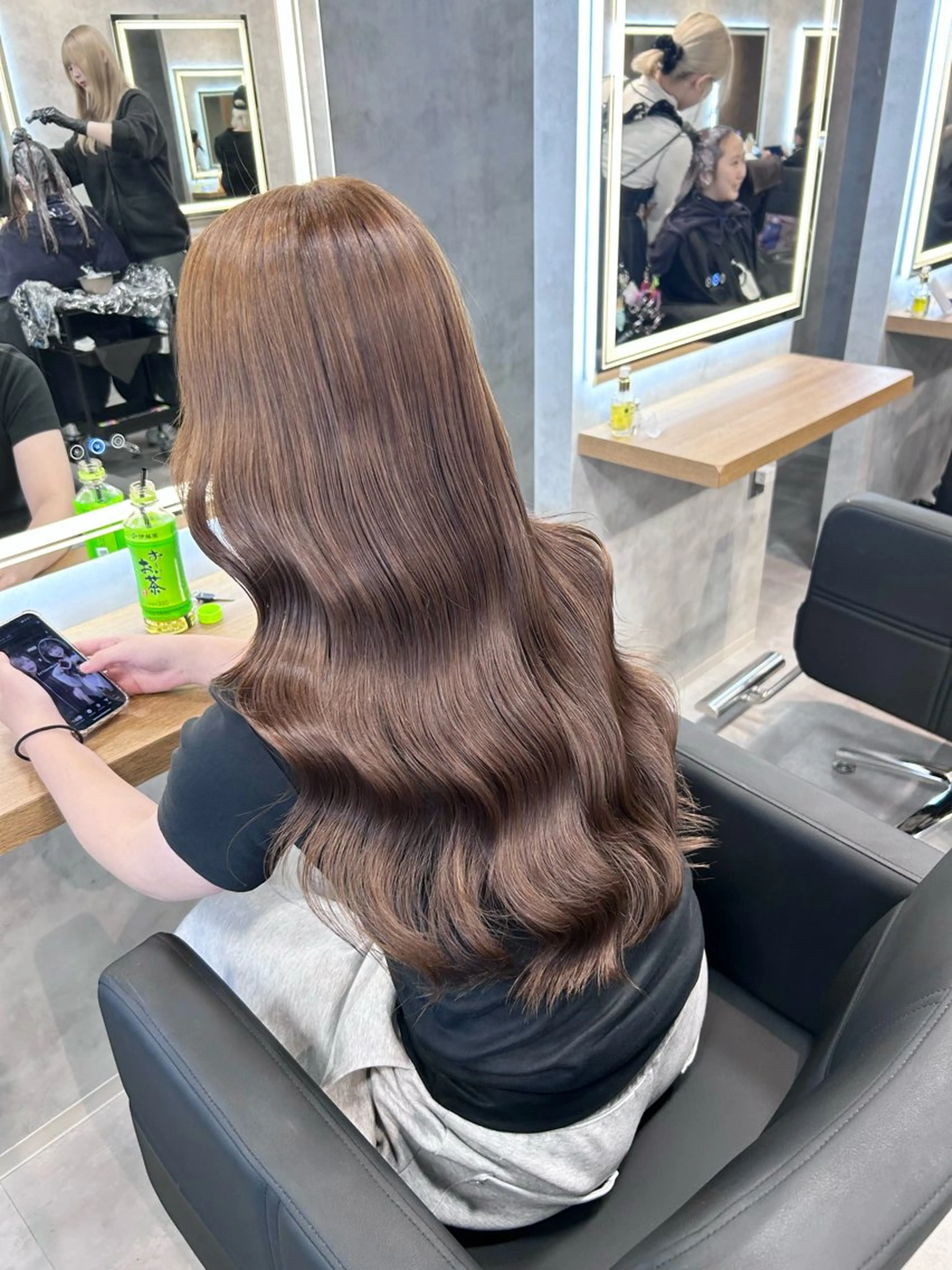 ロング カラー ヘアカラー トリートメント ブリーチなしの達人 🇰🇷KAITOのヘアスタイル