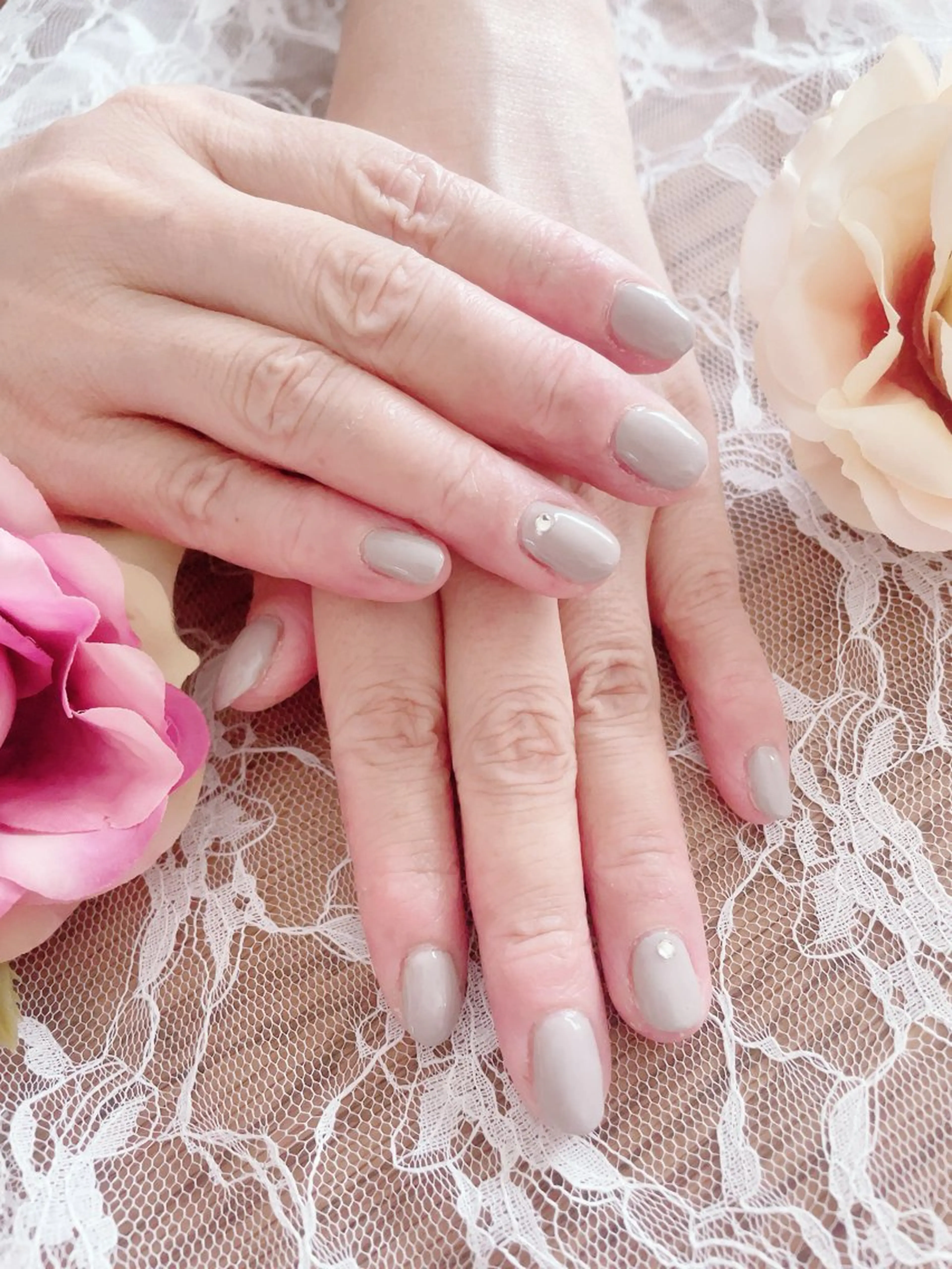 ネイル オフィスネイル ワンカラーネイル シンプルネイル ハンドネイル A.free✧*｡ アレルギー対応✧*｡のネイルデザイン