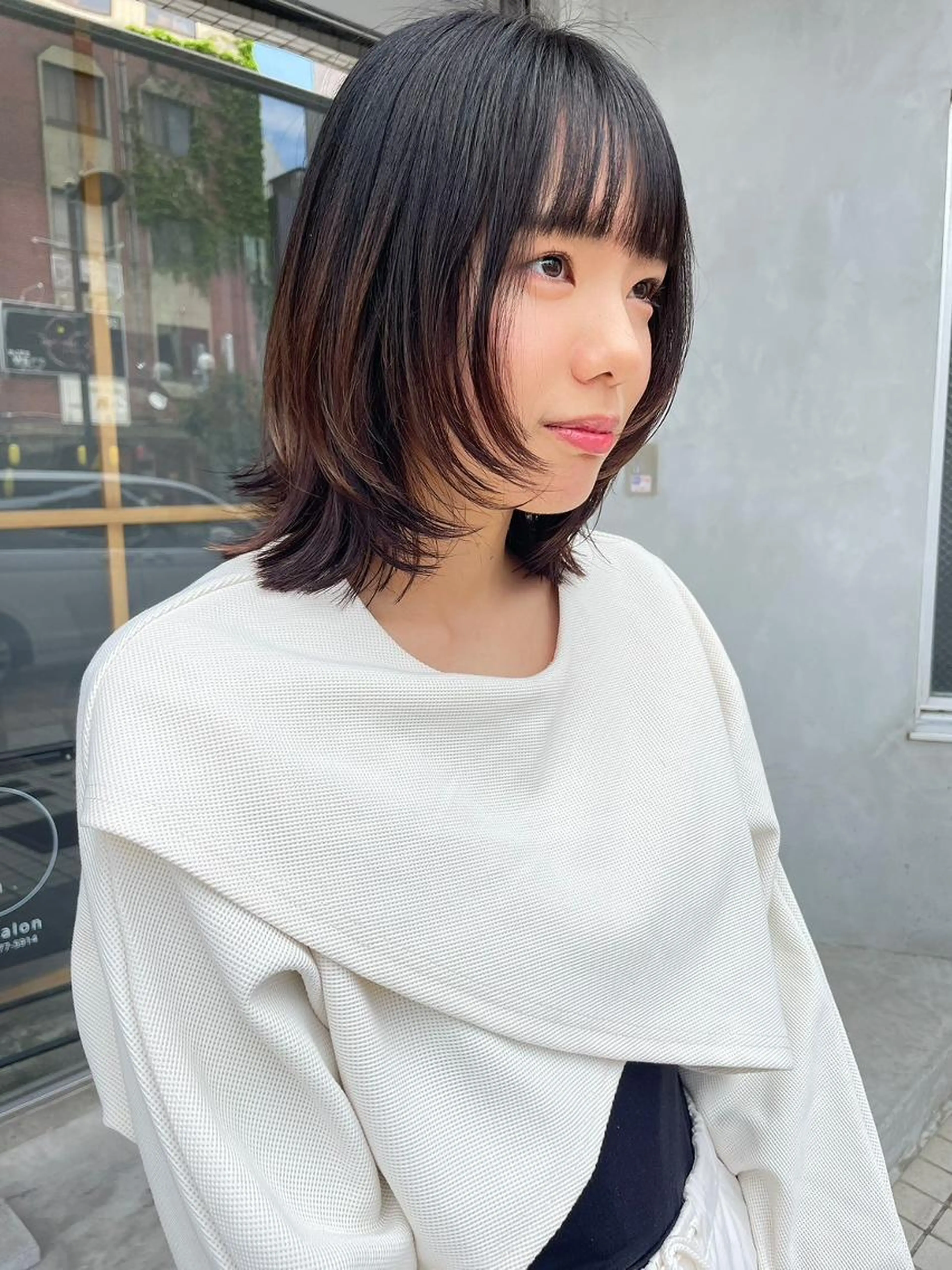 【🎀小顔カット🎀】顔まわりレイヤーカット💛＋保湿トリートメント🩵の写真