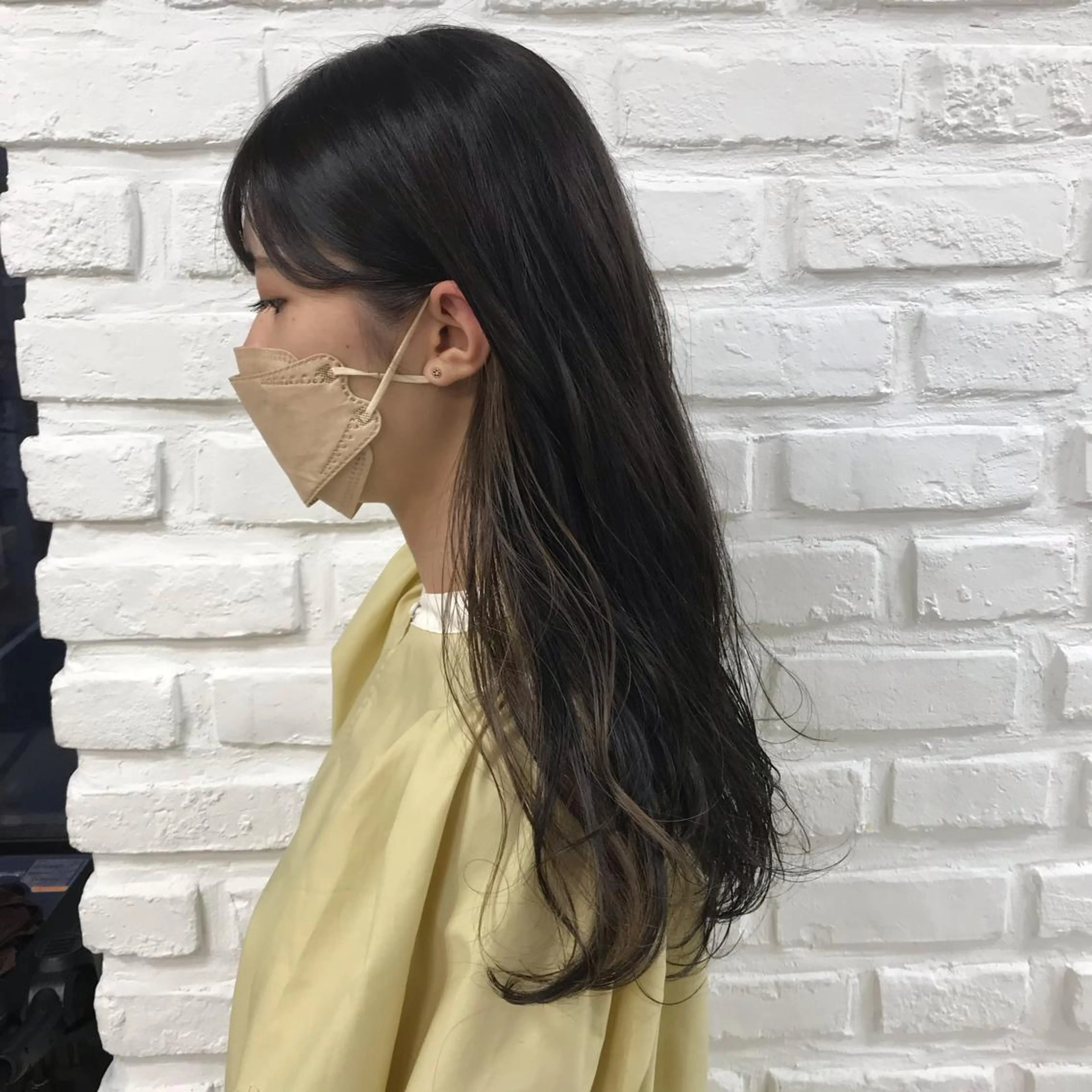 ロング カラー ヘアカラー トリートメント 暖色カラー🌹 中山由梨のヘアスタイル