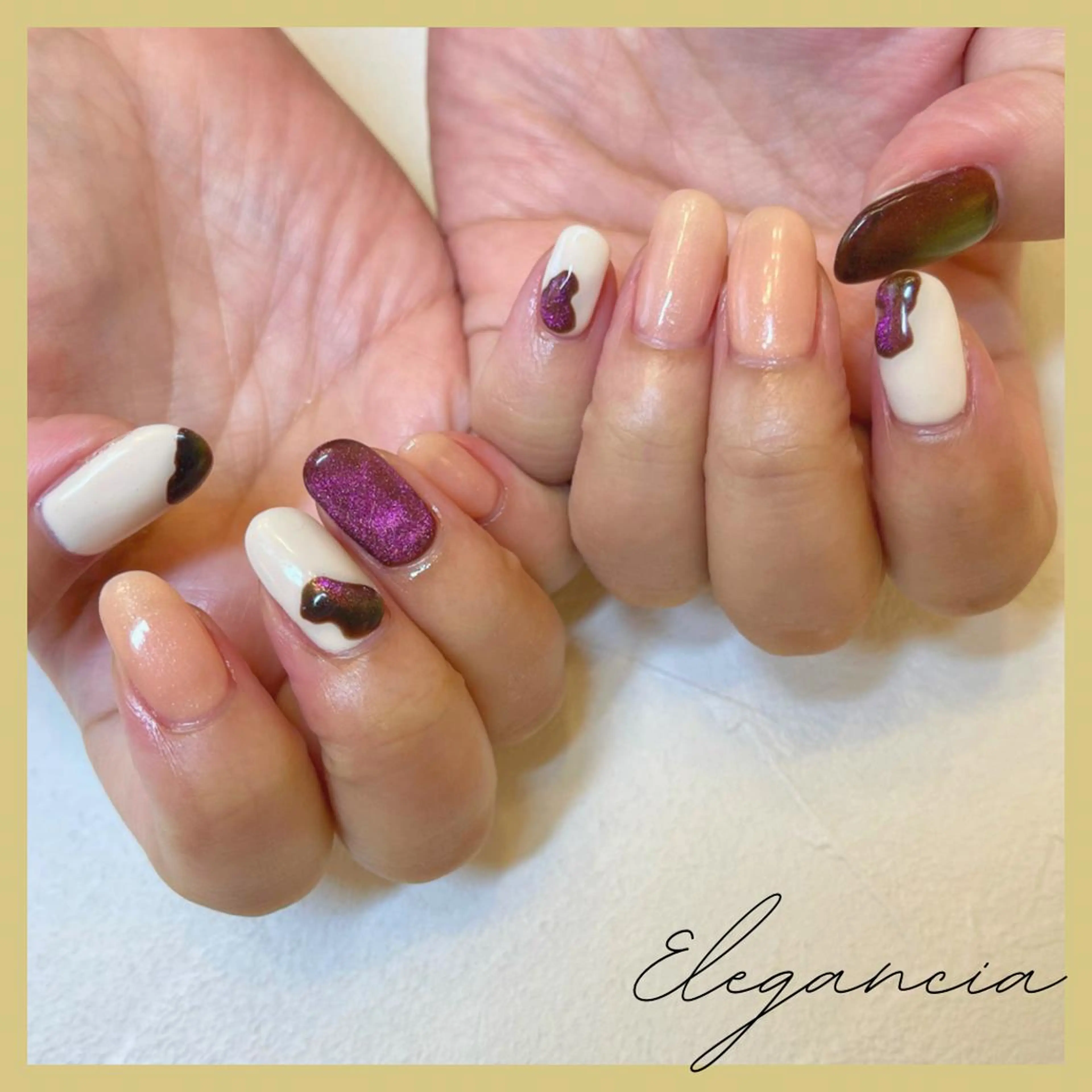カラー ネイル ハンドネイル Elegancia. Hiromiのネイルデザイン
