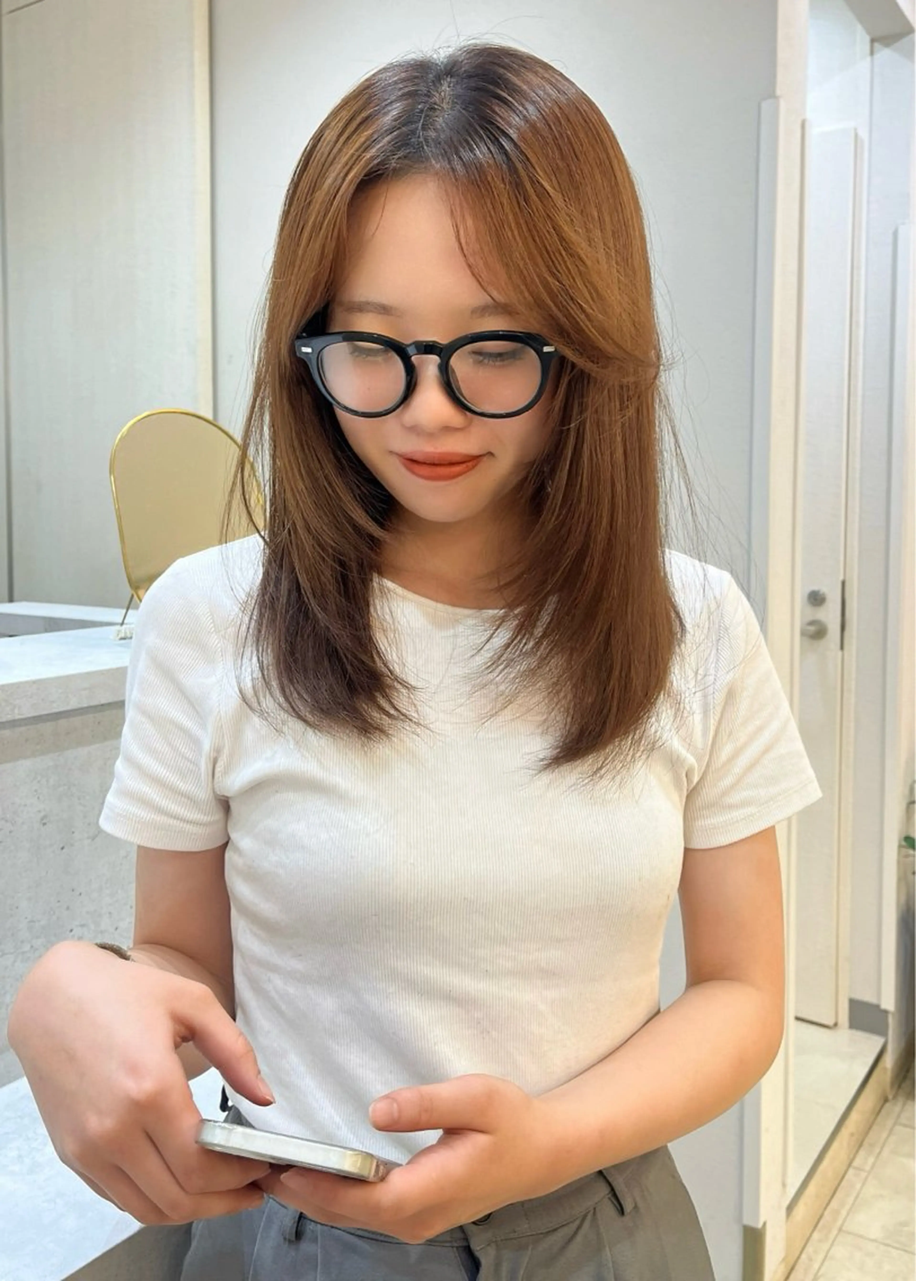 セミロング レイヤーカット kchiara所属・yura /レイヤーカットのヘアスタイル