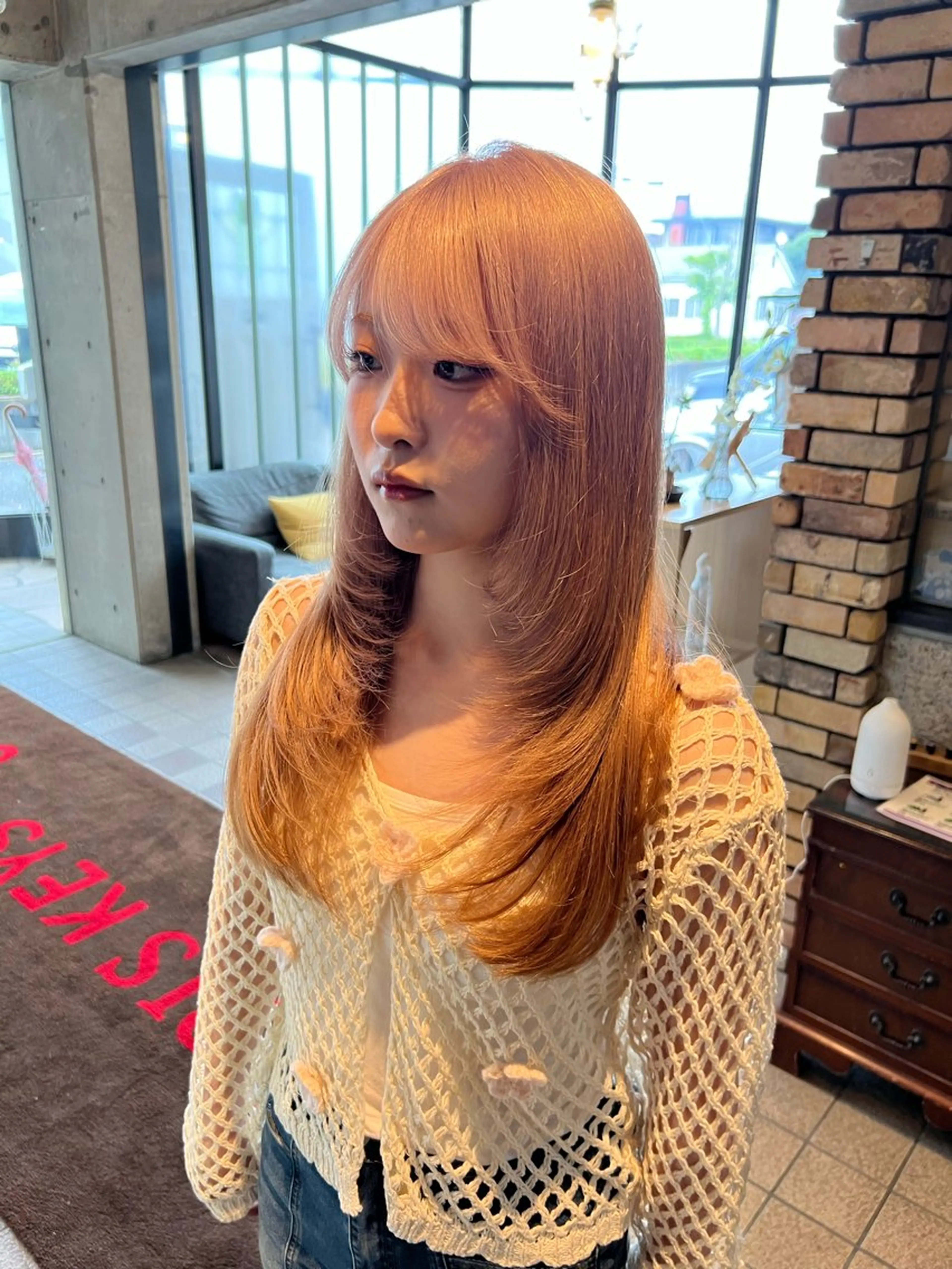 ロング カラー カット ヘアカラー トリートメント 只野 真衣のヘアスタイル