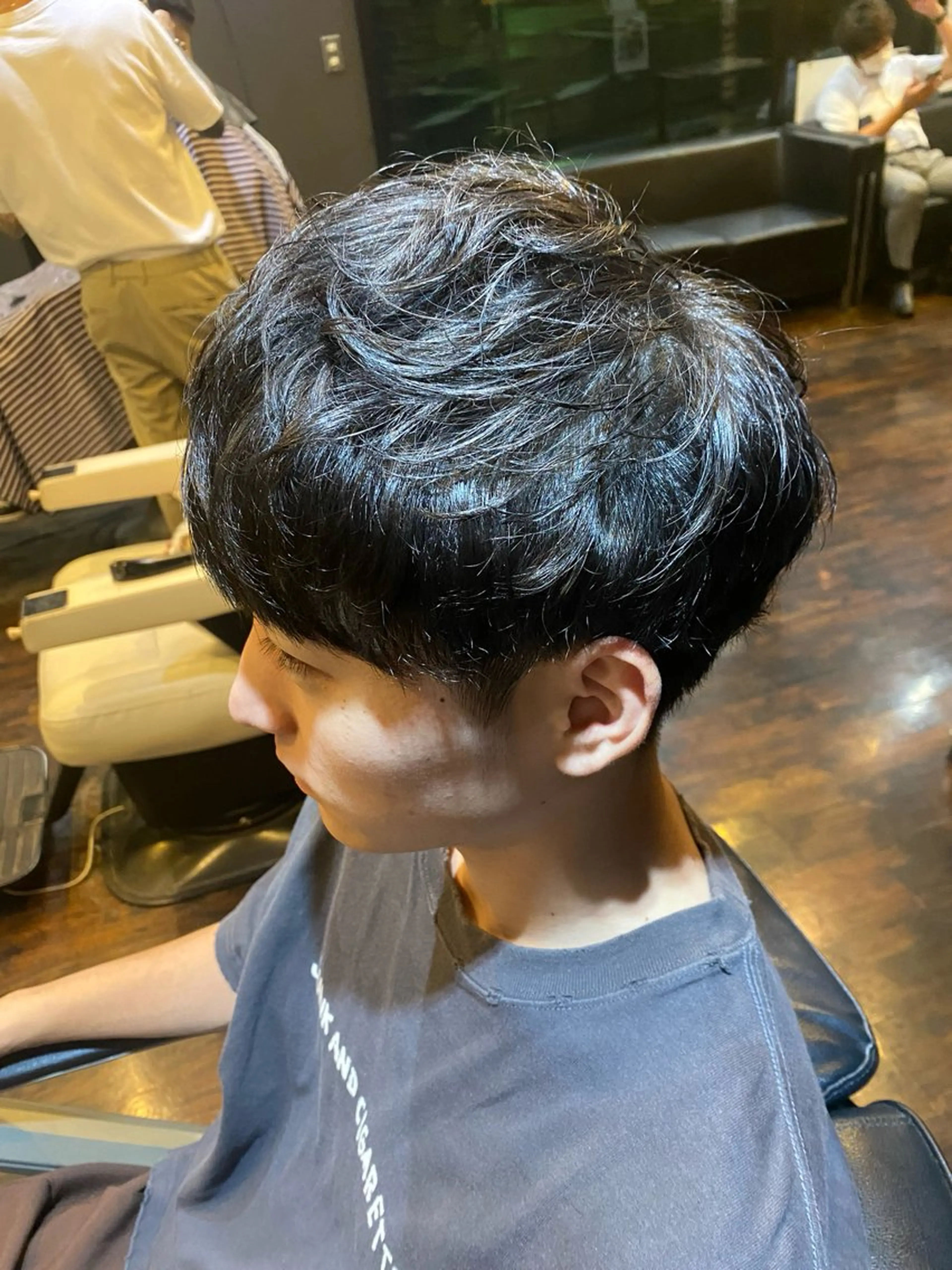 ショート パーマ メンズ メンズパーマ カット パーマ 🌟夜から通える🌟 メンズ専門店長RENのヘアスタイル