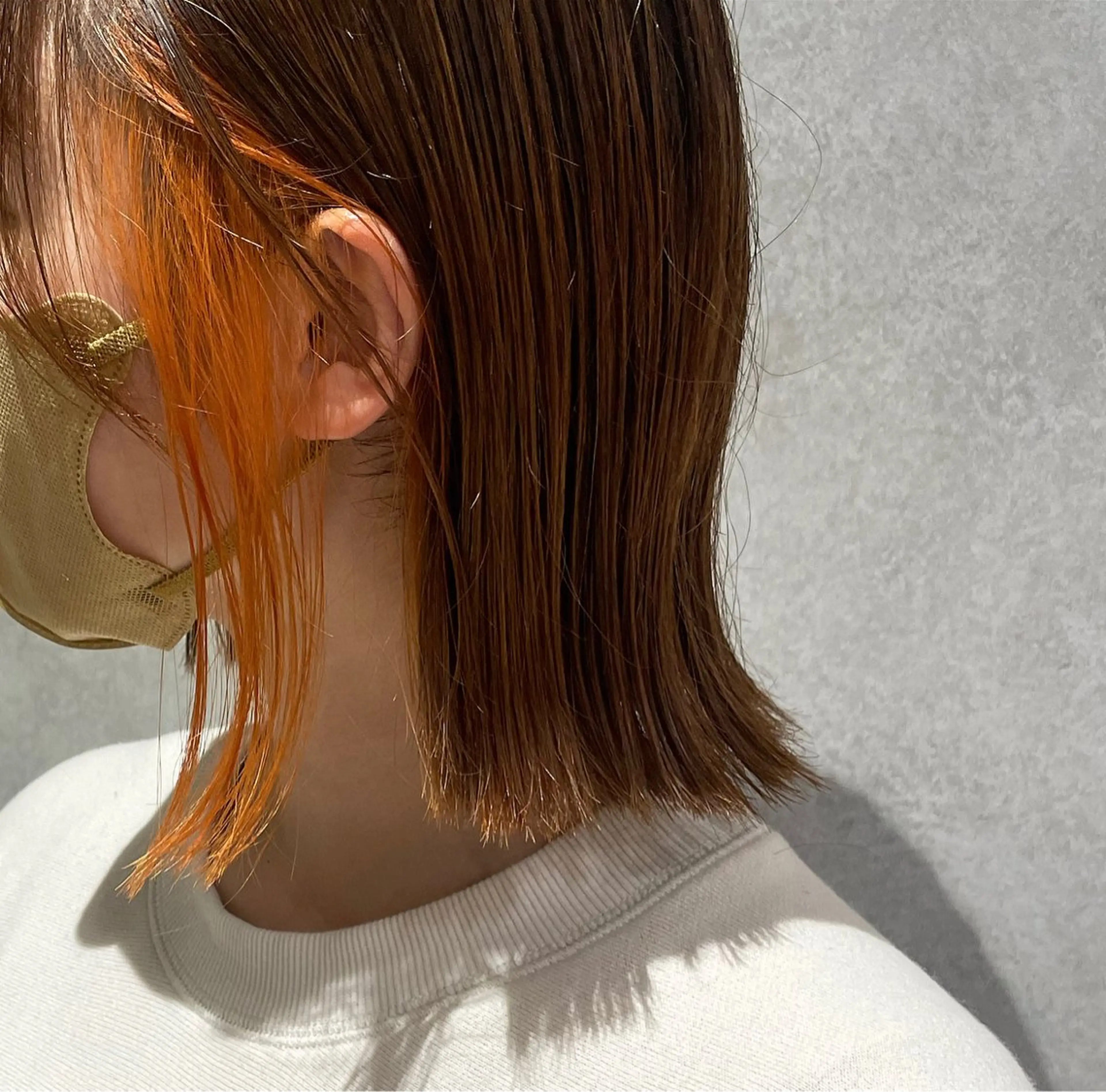 ミディアム カラー ヘアカラー yumemiレイヤー ‎✴︎ 透明感カラーのヘアスタイル