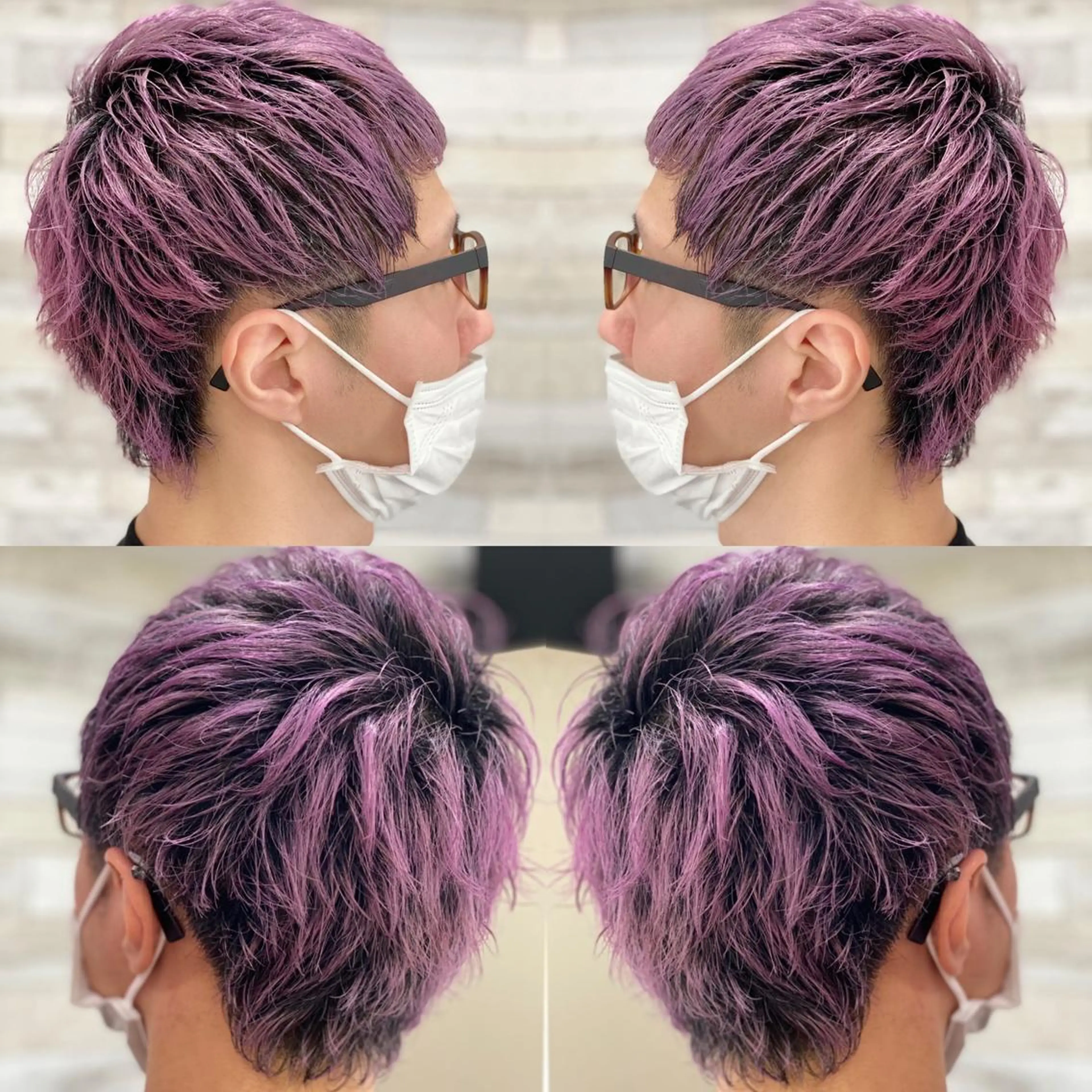 ショート カラー メンズ "PEPPU "所属・派手髪、ハイトーン ショートヘアShinのヘアスタイル