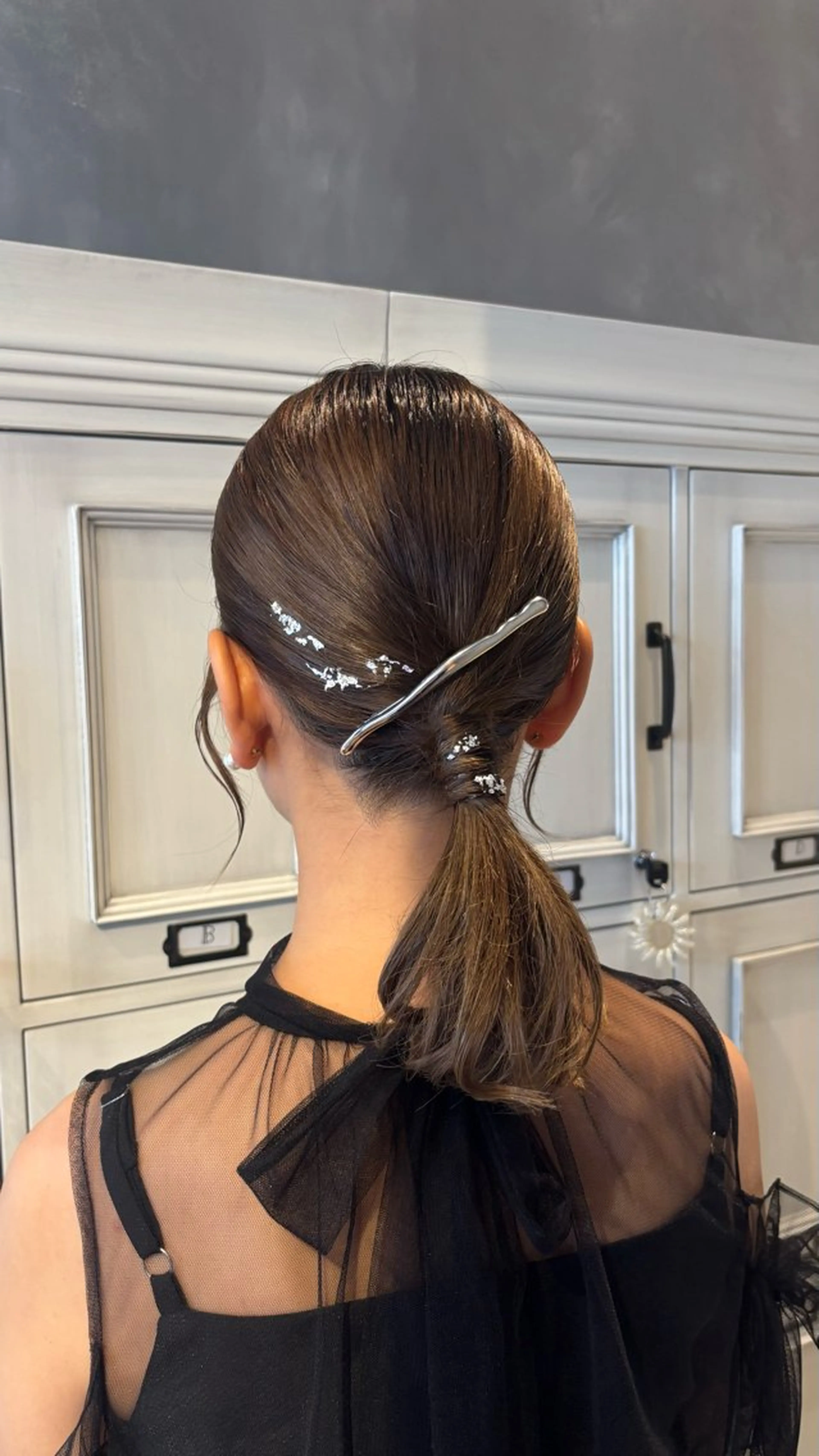 ミディアム ヘアセット 長瀬 友唯のヘアスタイル