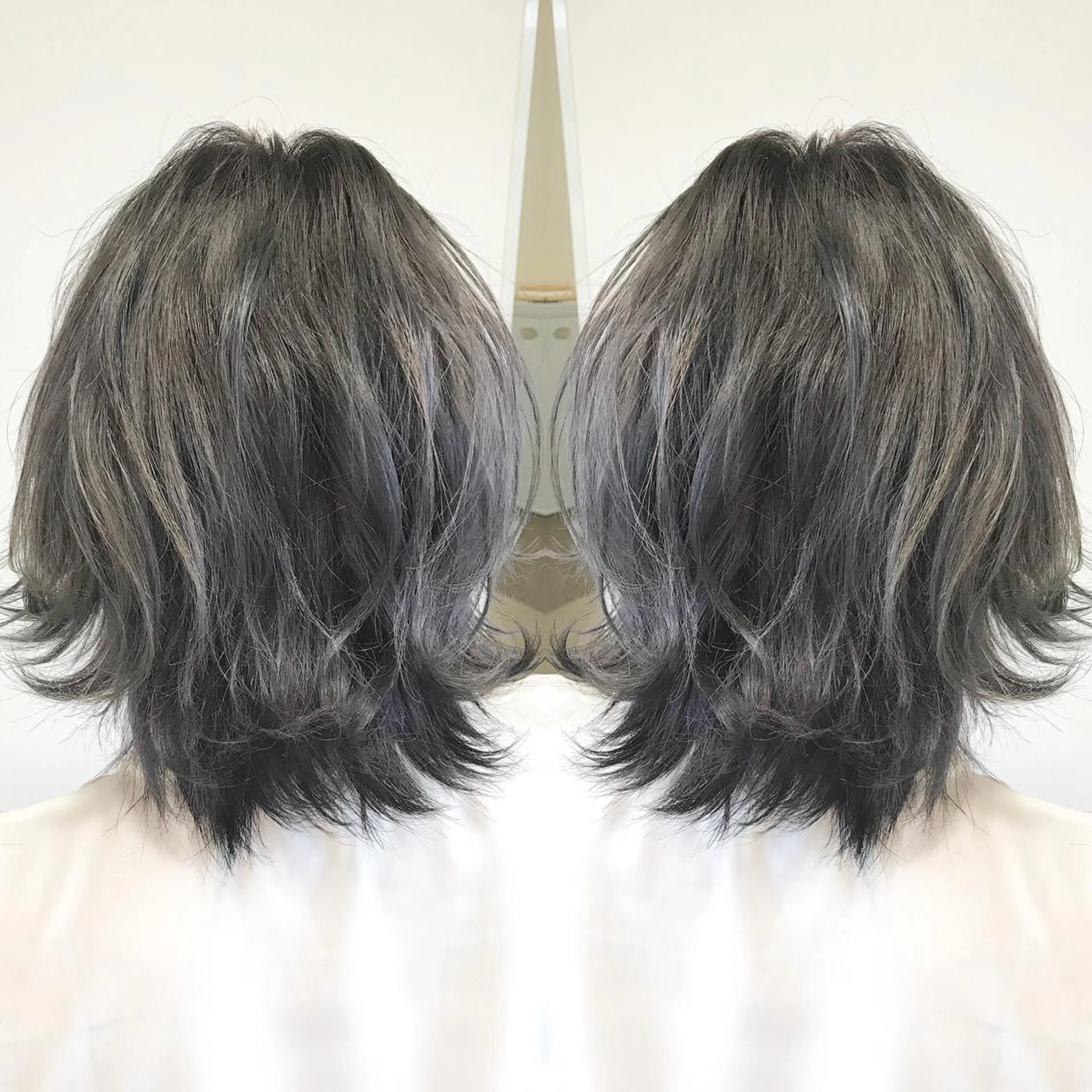ショート カラー グレージュ ヘアカラー トリートメント chiyo yasuのヘアスタイル