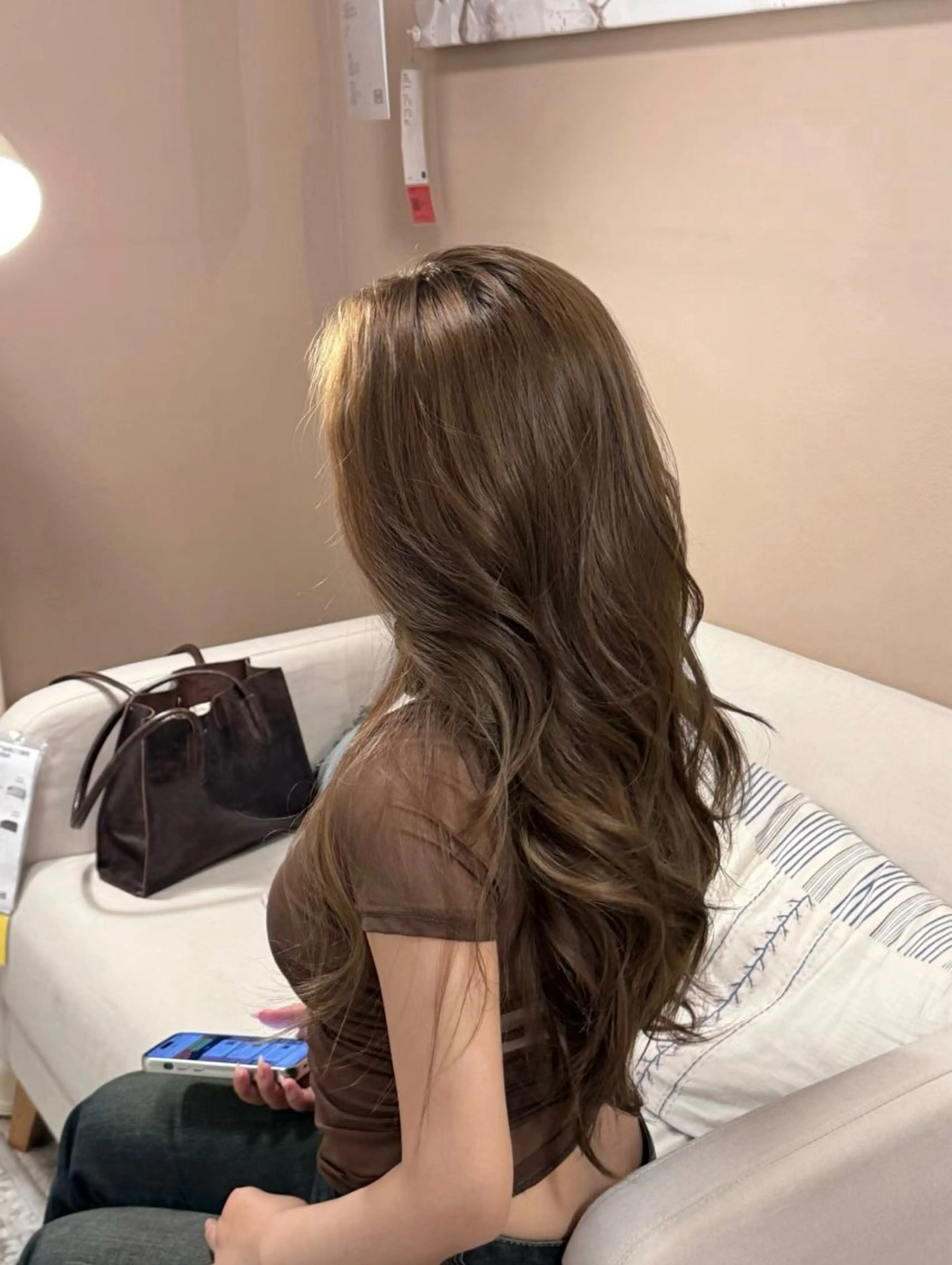 ロング カラー ブラウンカラー 髪質改善 レイヤーカット トリートメント ワンホンレイヤー カット ヘアカラー トリートメント レイヤーカット ケラチン/Kaitoのヘアスタイル