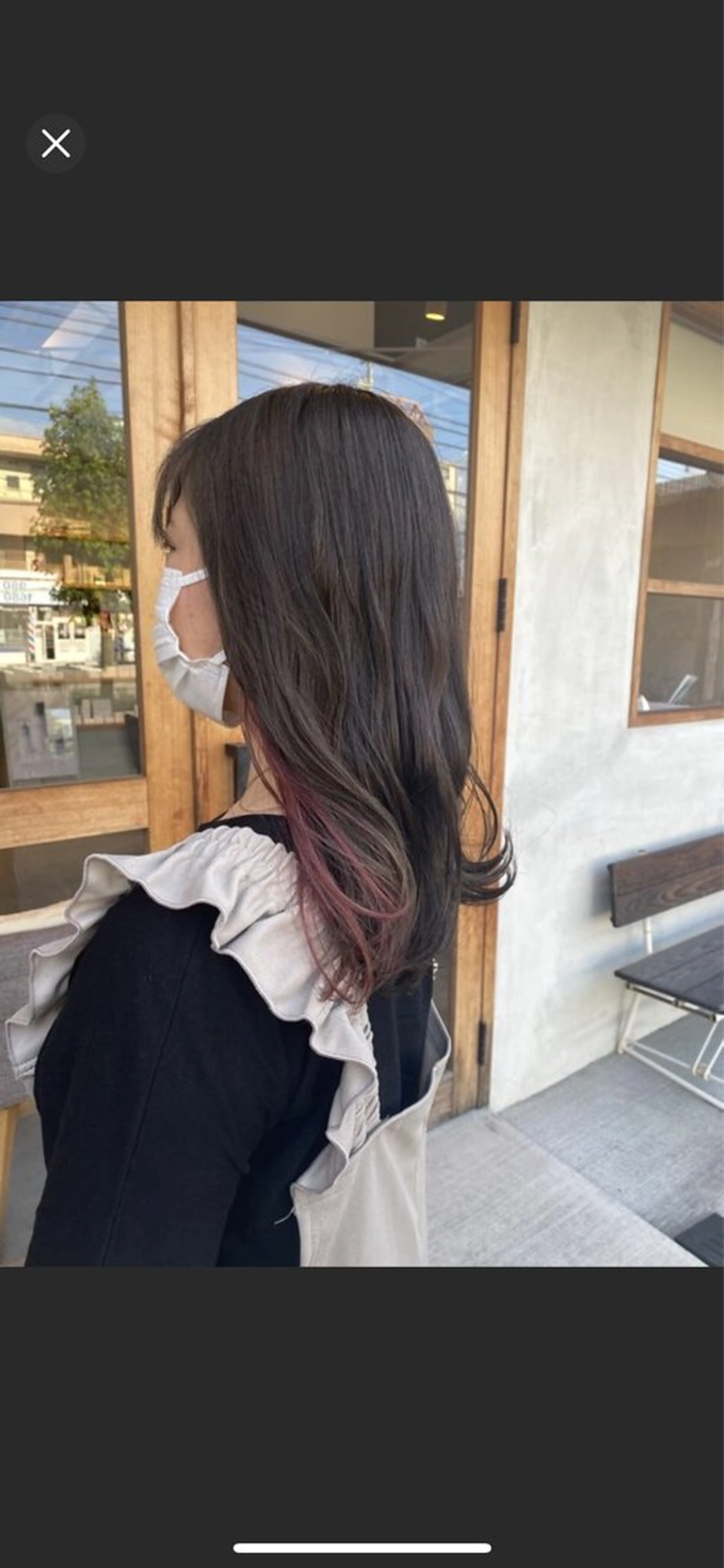 ロング カラー インナーカラー ヘアカラー 笹川 桃歌のヘアスタイル