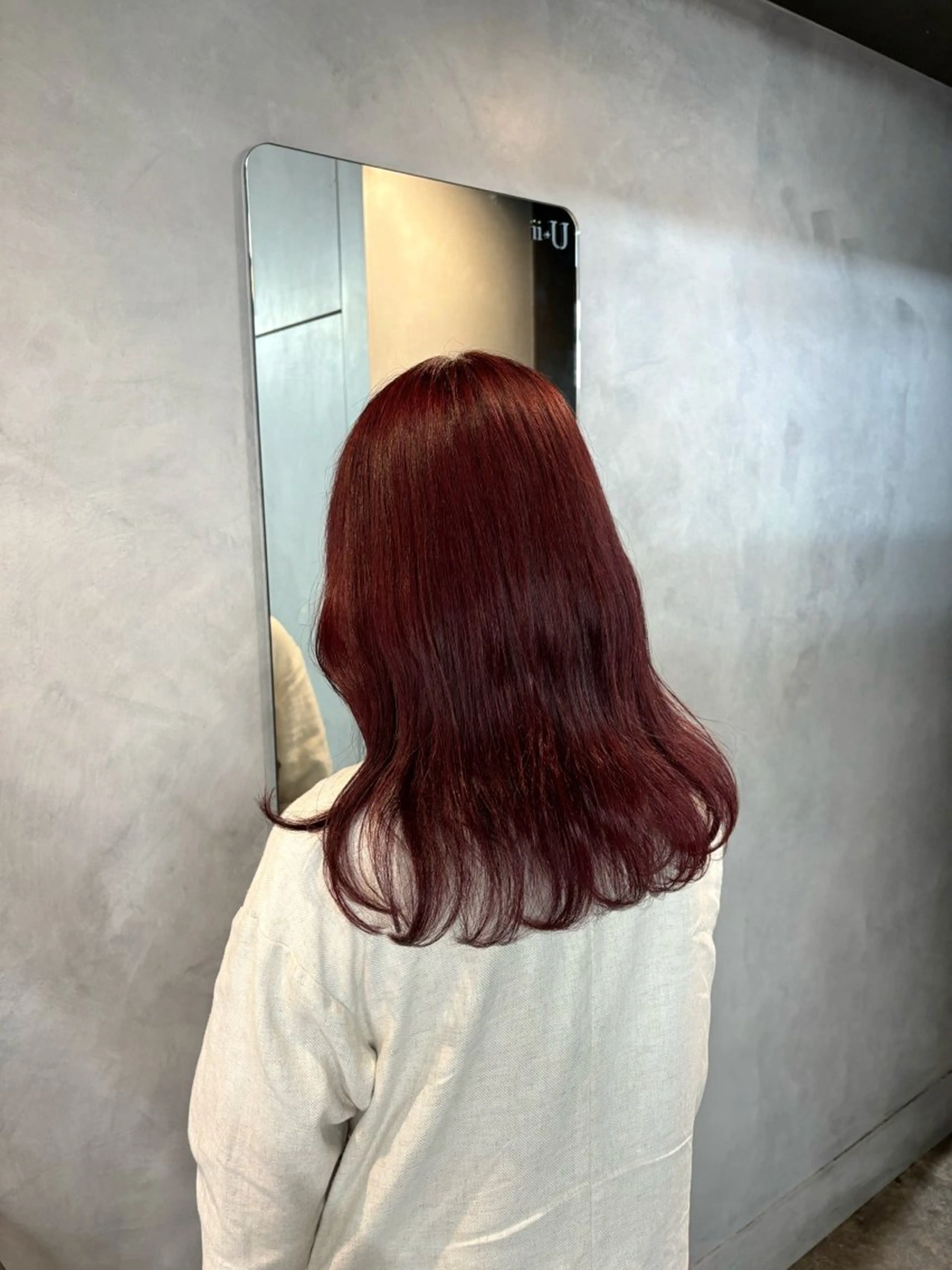 ミディアム 韓国レイヤー×暖色 カラー🎀ASAKAのヘアスタイル