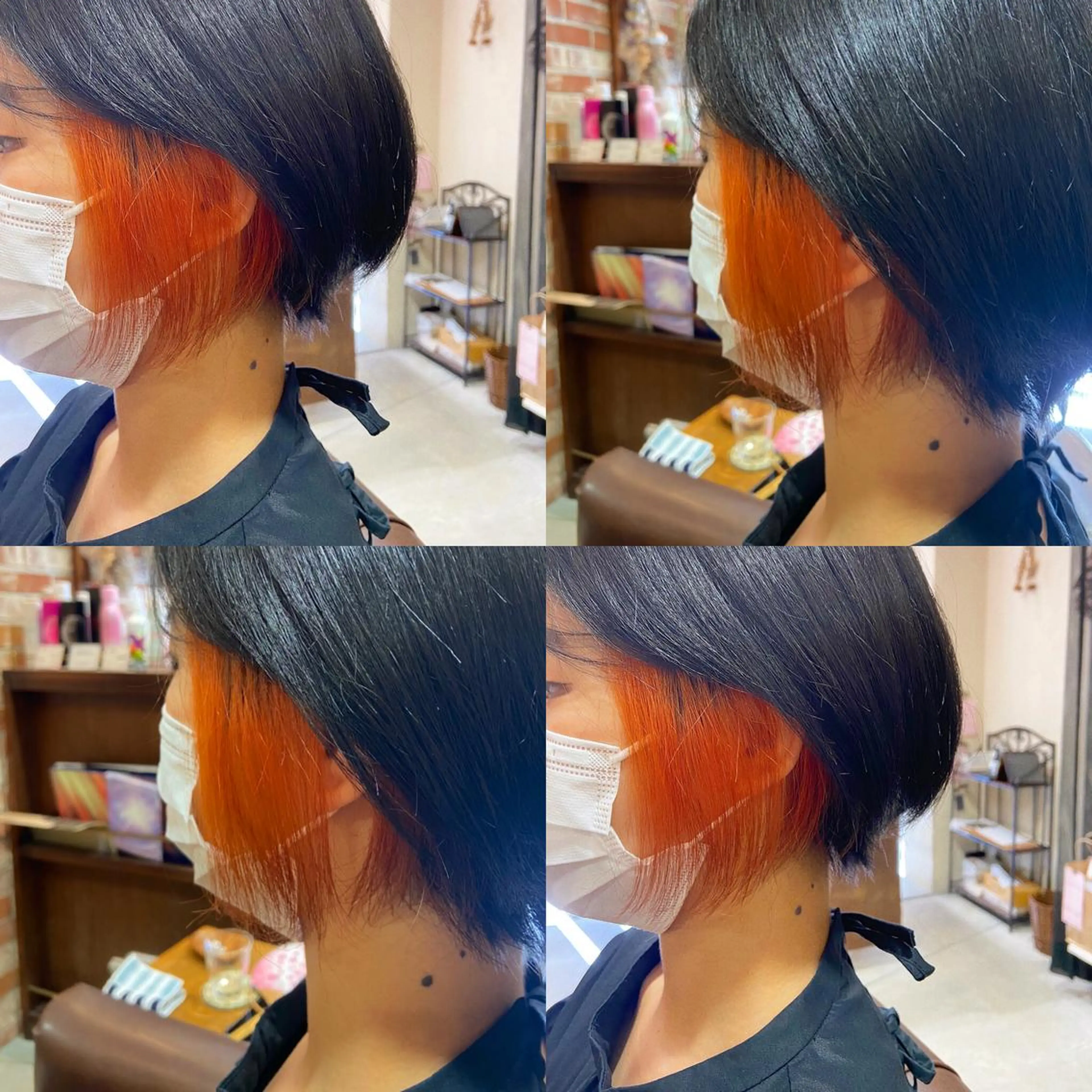 ショート ✨ミニモ限定価格◎ ブリーチ無しカラーのヘアスタイル