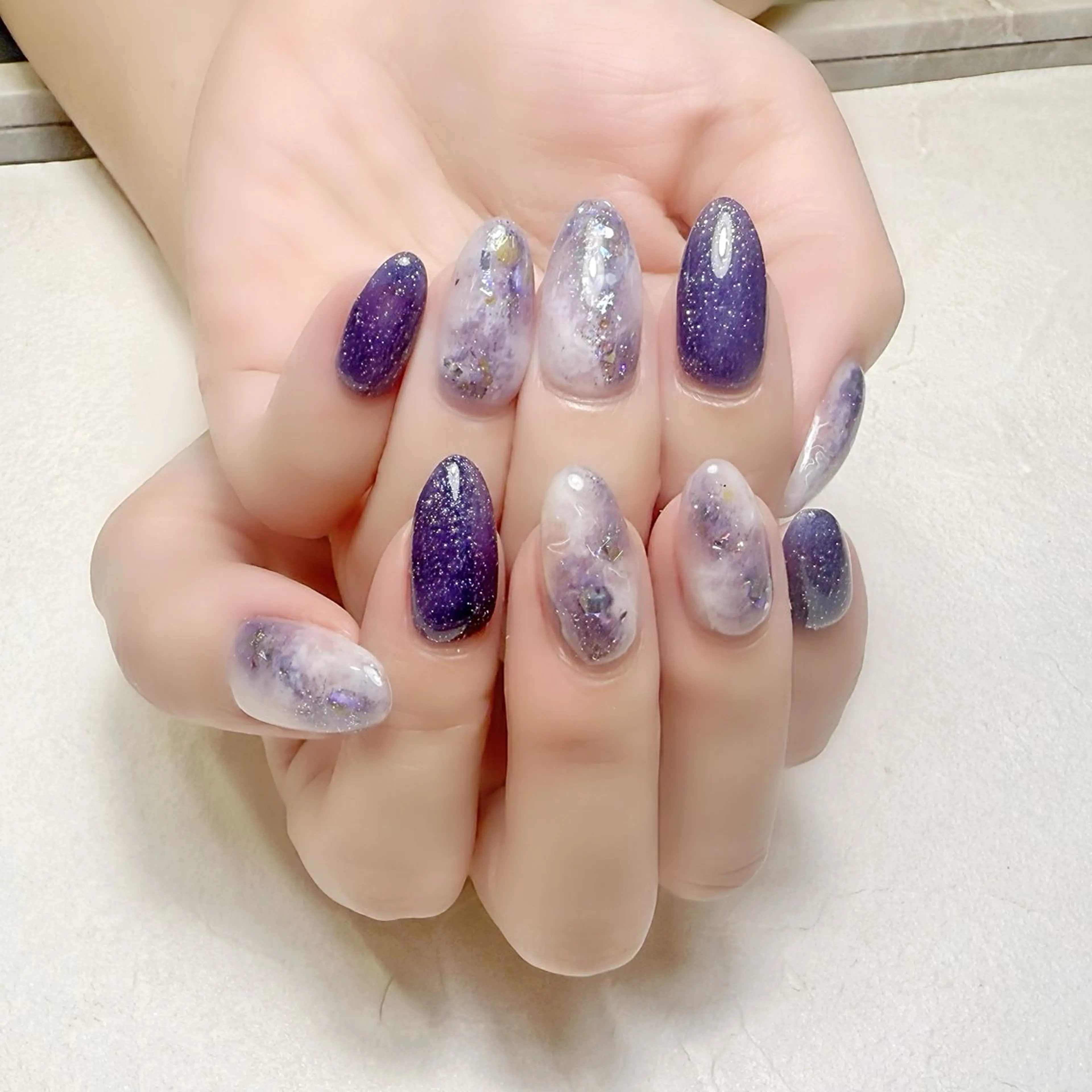ネイル フラッシュネイル ニュアンスネイル 夏ネイル rouse nail RISATOのネイルデザイン