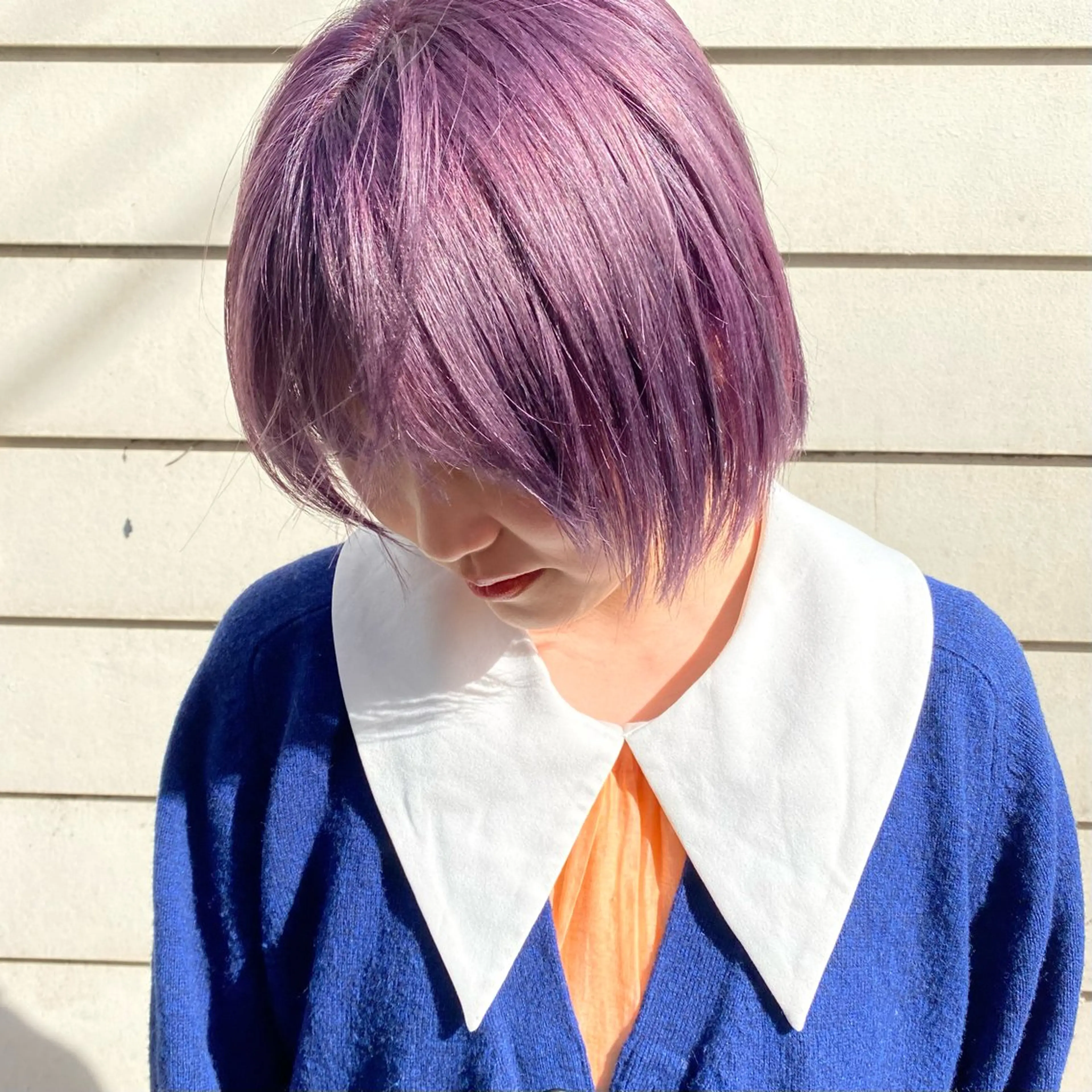 ショート カラー ブリーチ ケアブリーチ ハイトーンカラー ラベンダーカラー ヘアカラー 透明感ハイトーン 🌸takehiroのヘアスタイル