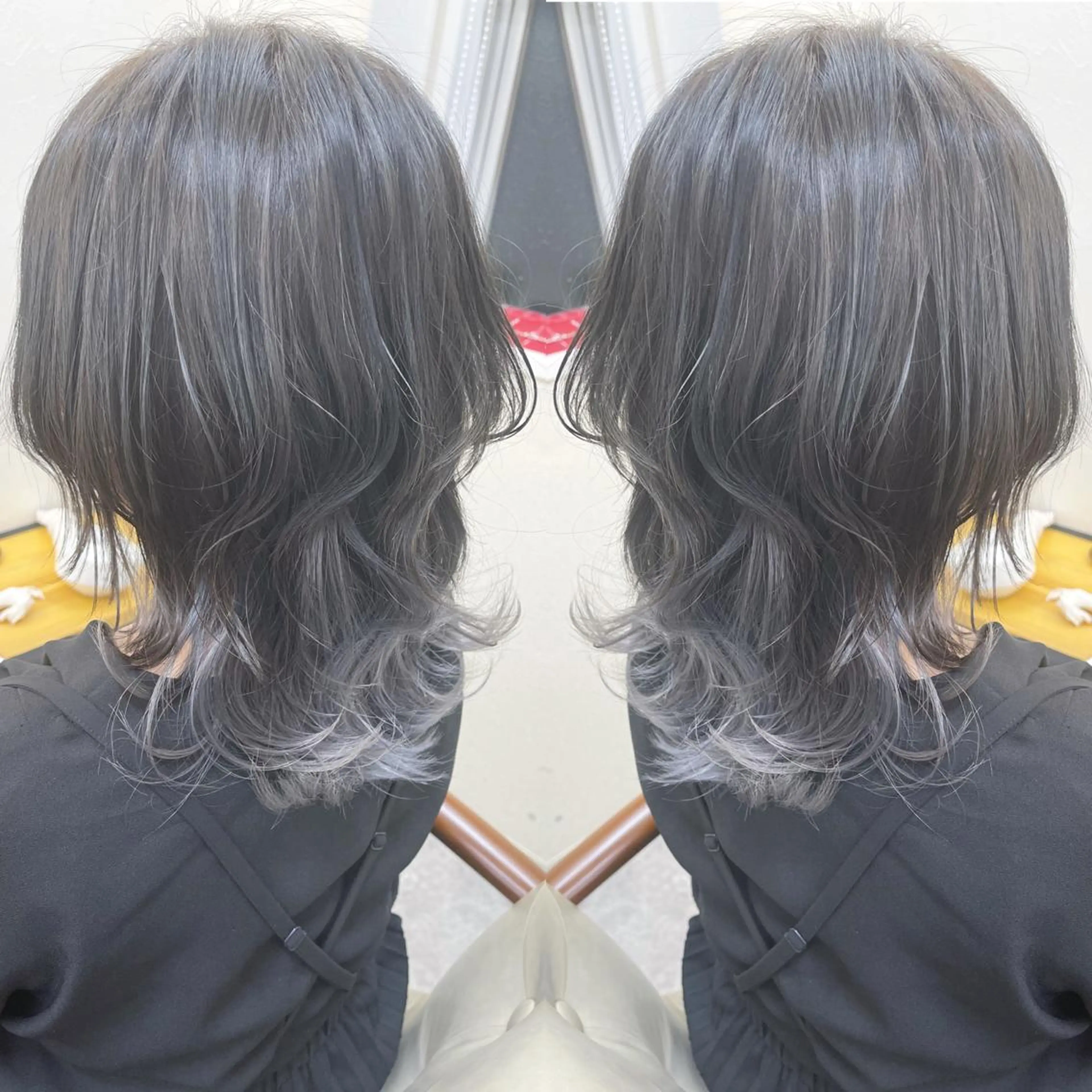 ミディアム ボブ ウルフカット ウルフボブ H所属・H (エイチ) 烏丸御池店のヘアスタイル