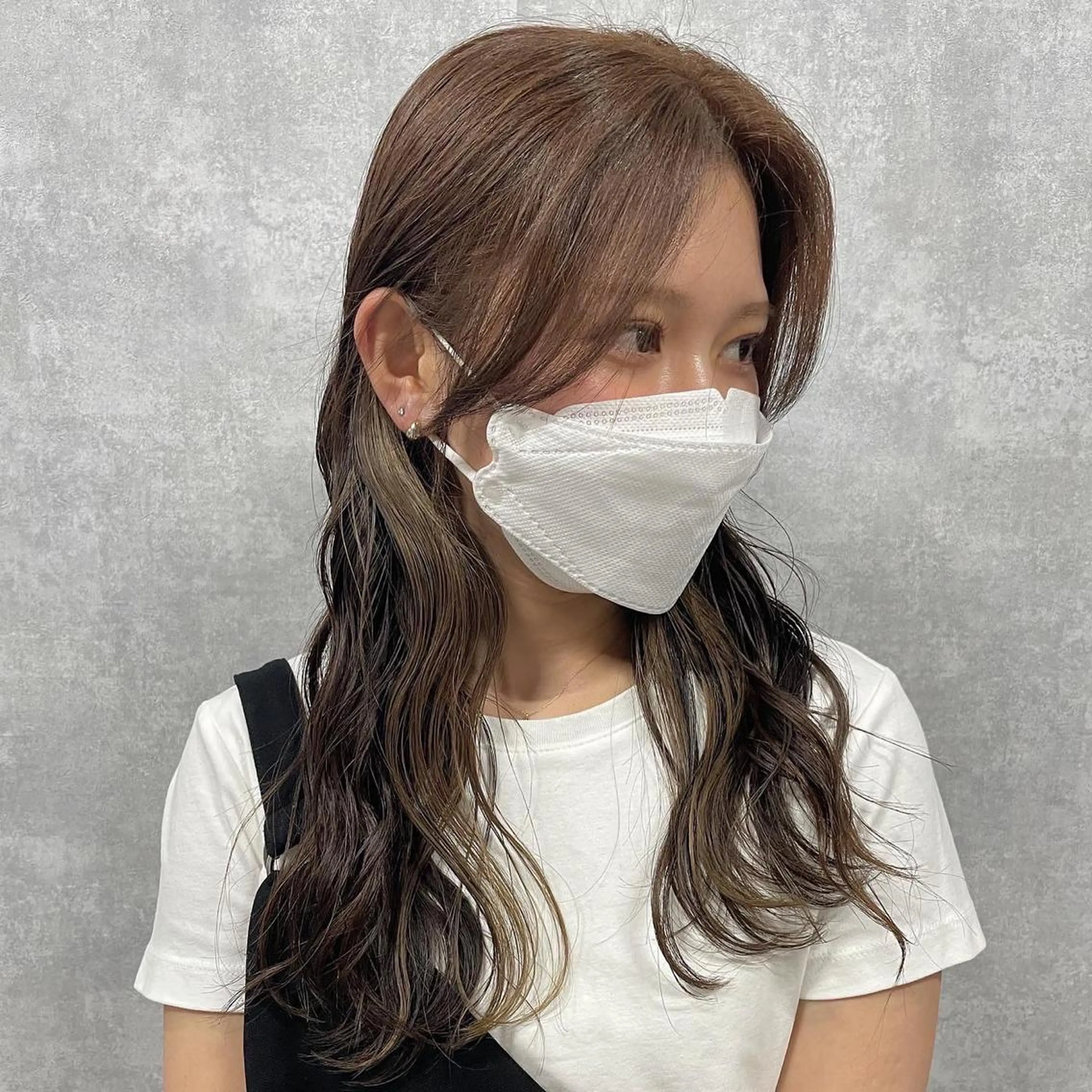 ミディアム 切りっぱなしボブ ショートボブ ミディアムパーマ ミストバング ボブ C’LD hair  produce /シールドヘア所属・モテ髪/ボブ/ショー ト/アダチフウトのヘアスタイル