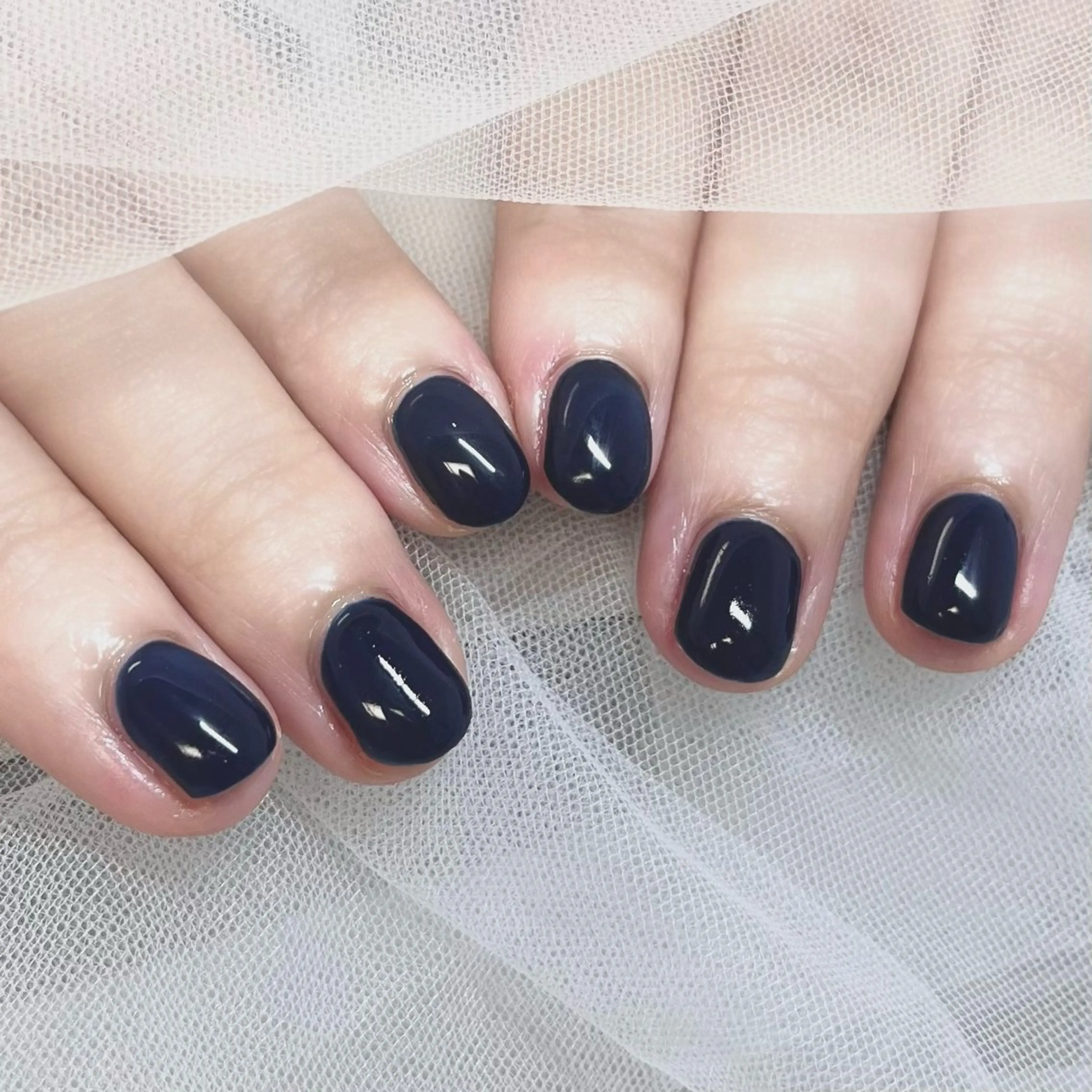 ネイル ネイビー LORAN  Lim EYE&NAIL【ローランリム】所属・LORAN Lim 紫月のネイルデザイン