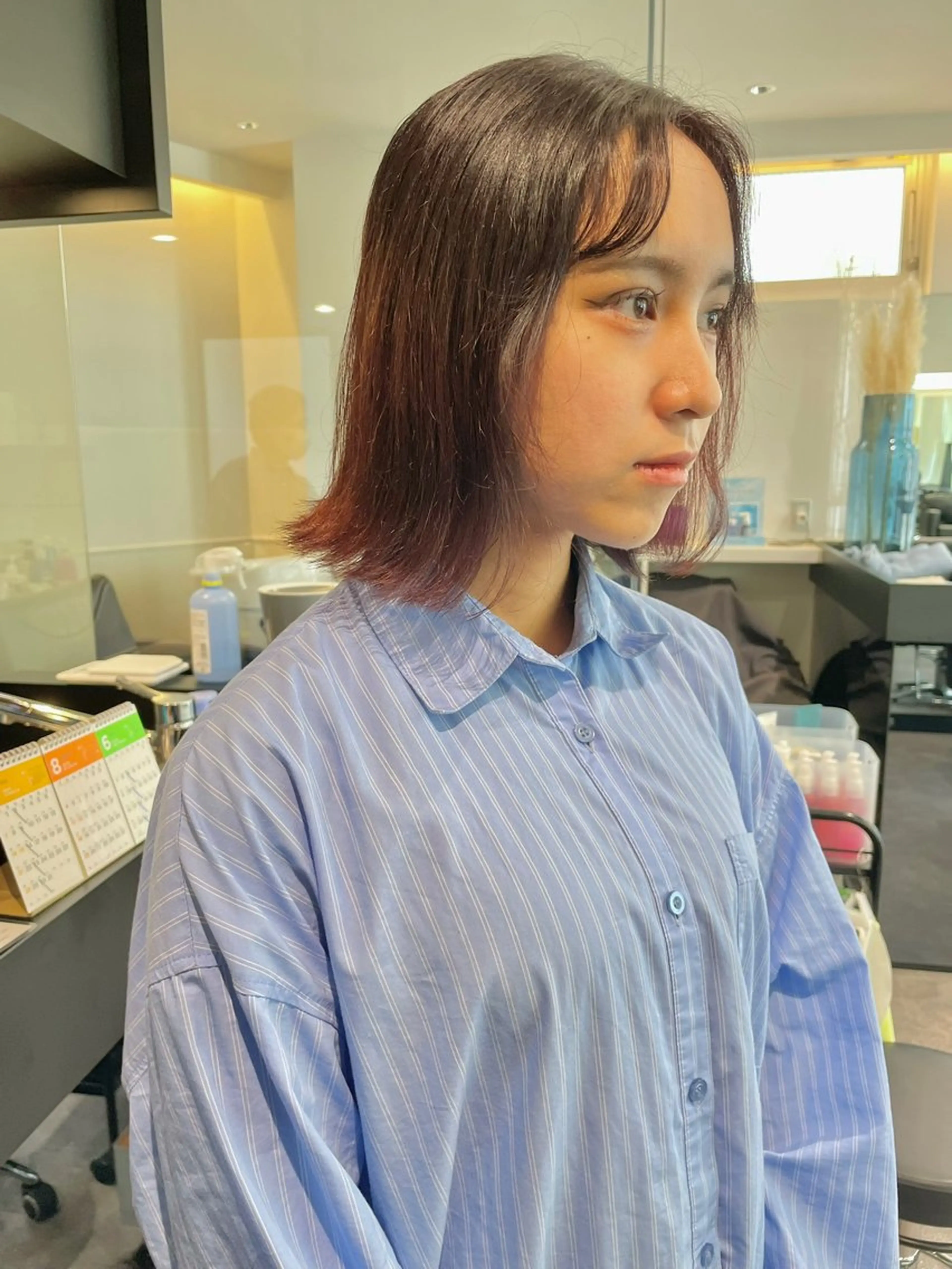 ミディアム ダブルカラー🦖 /髪質改善⚡️しおりのヘアスタイル