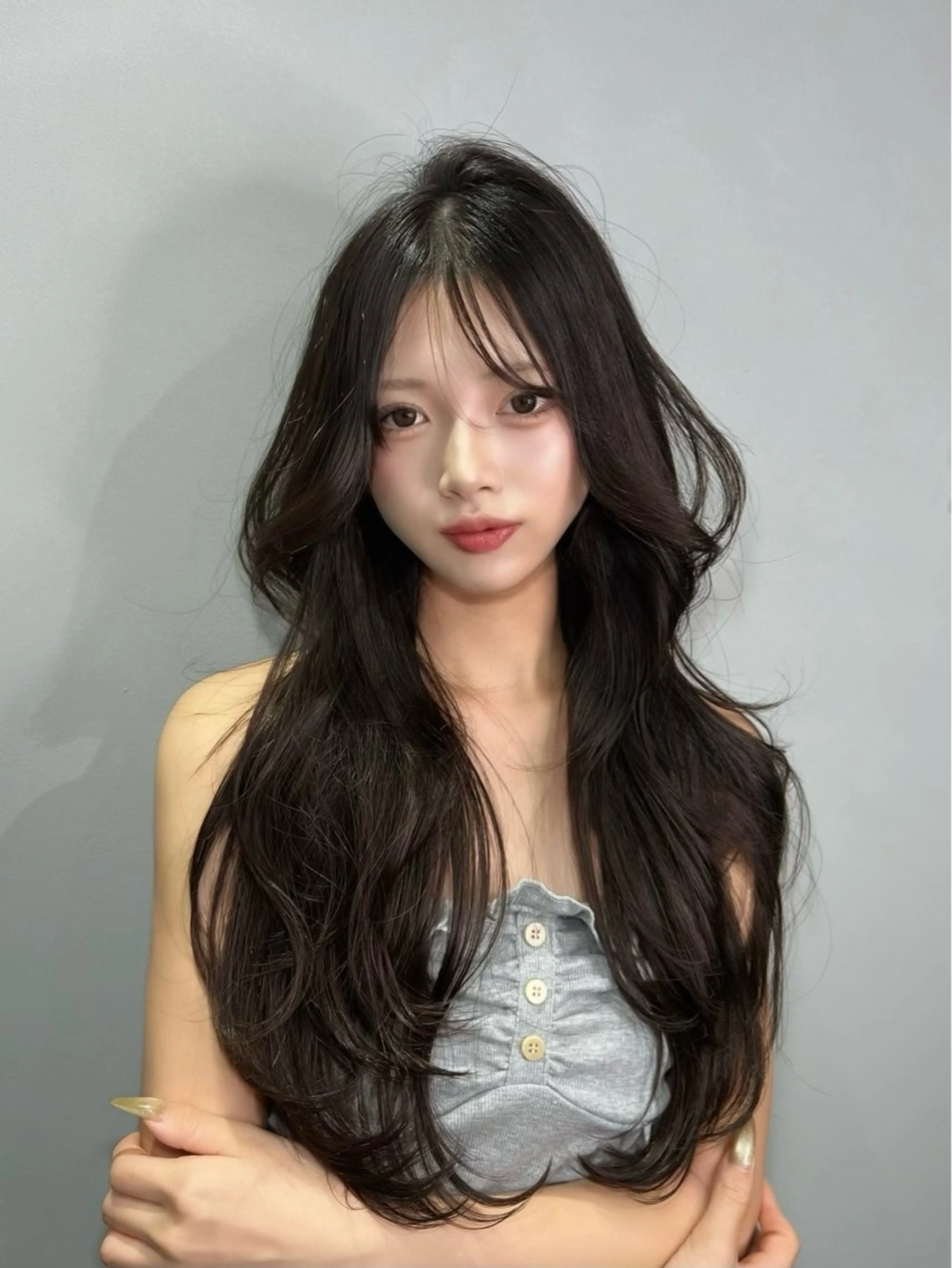 ロング カラー カット ヘアカラー トリートメント etora 渋谷所属・ワンホンヘア🇨🇳 髪質改善/itaruのヘアスタイル