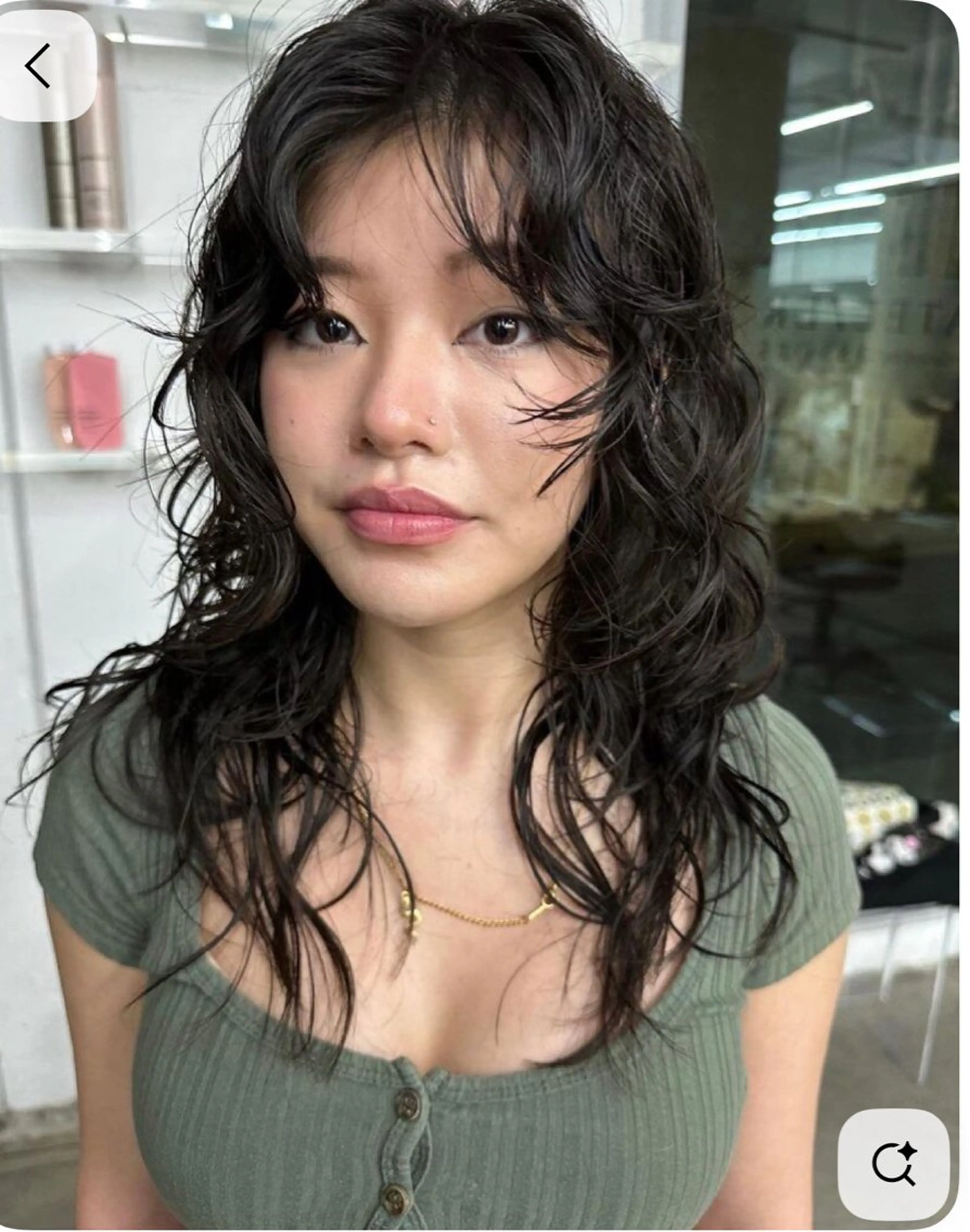 癖毛風パーマの写真