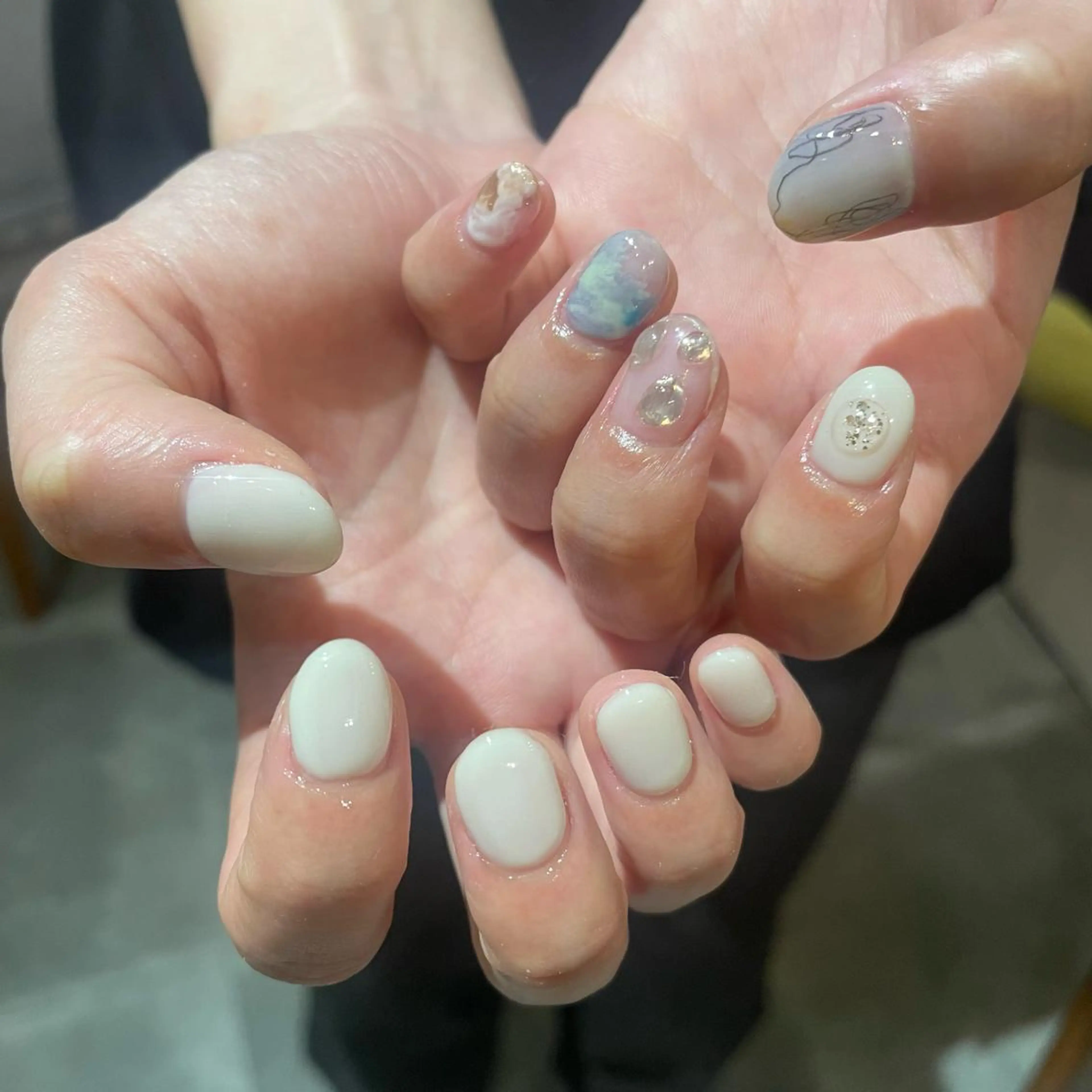 ネイル シンプルネイル SOL所属・SOL　nail イマナカのネイルデザイン