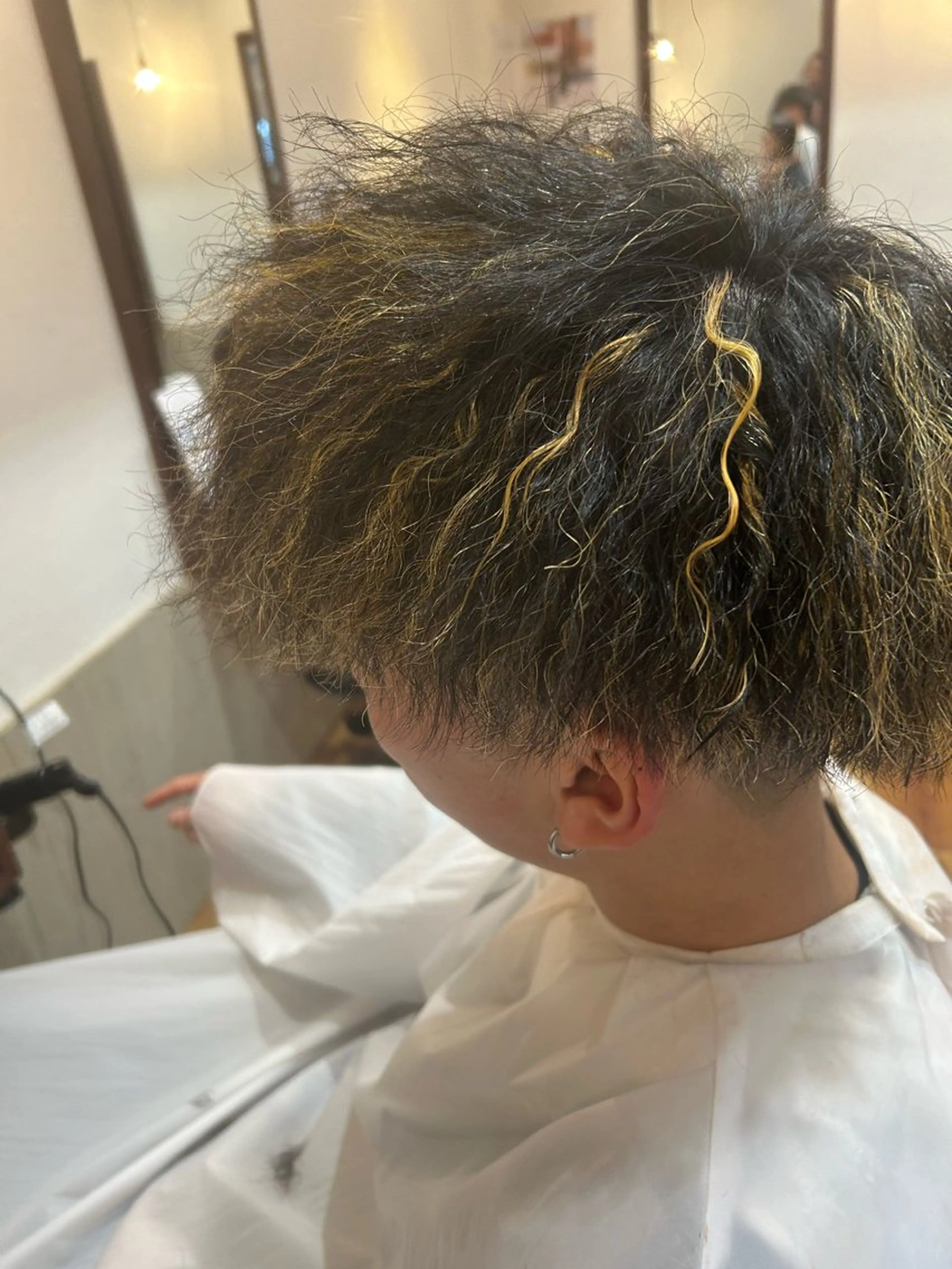 カラー パーマ メンズ molla所属・やまもと あきこのヘアスタイル