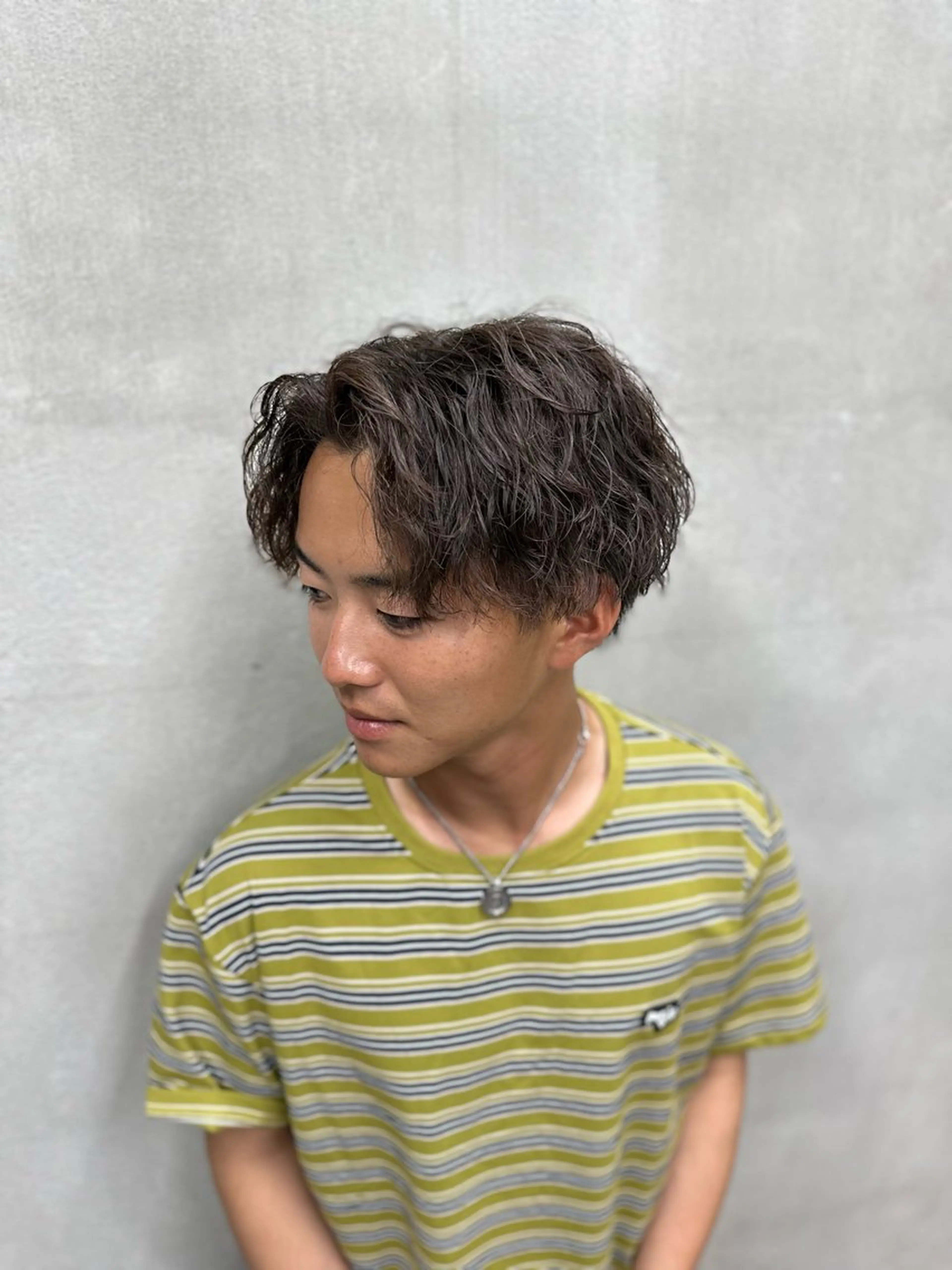 パーマ メンズ メンズパーマ ツイストスパイラルパーマ スパイラルパーマ 山本 莉人のヘアスタイル